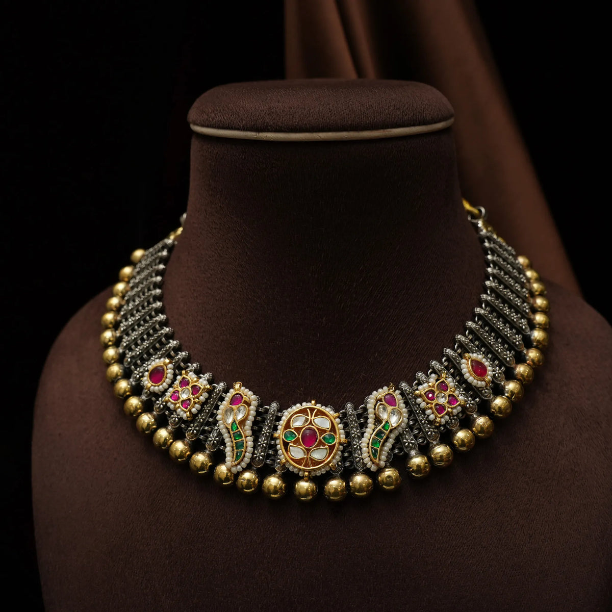Greyna Victorian Polki Necklace - Iyla