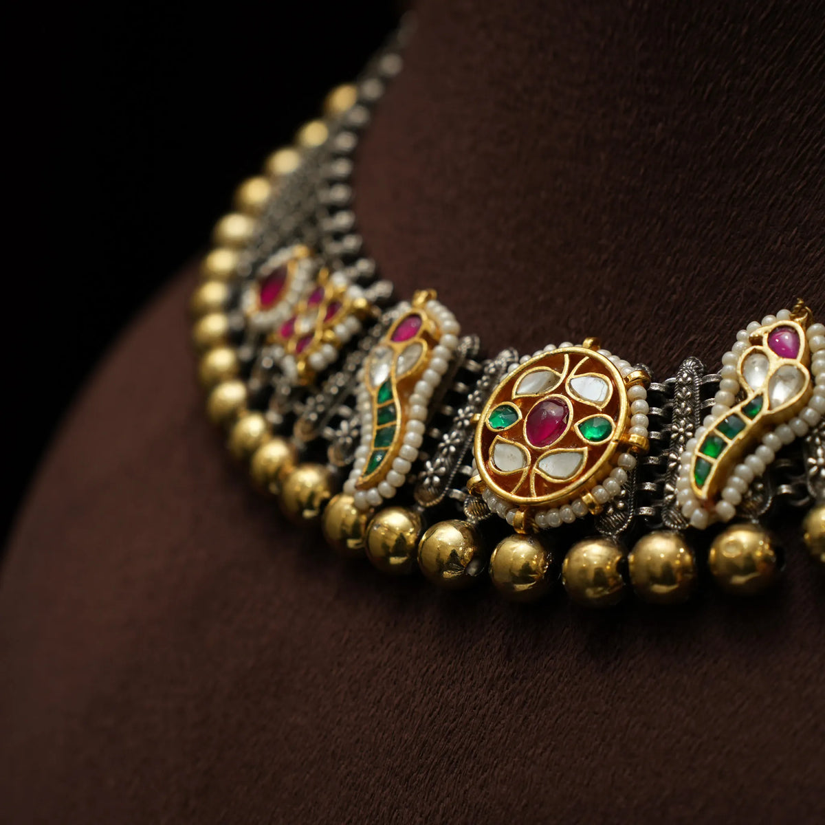 Greyna Victorian Polki Necklace - Iyla
