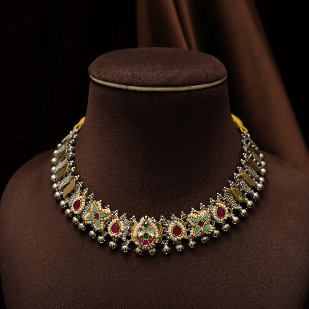 Greyna Victorian Polki Necklace - Lisa
