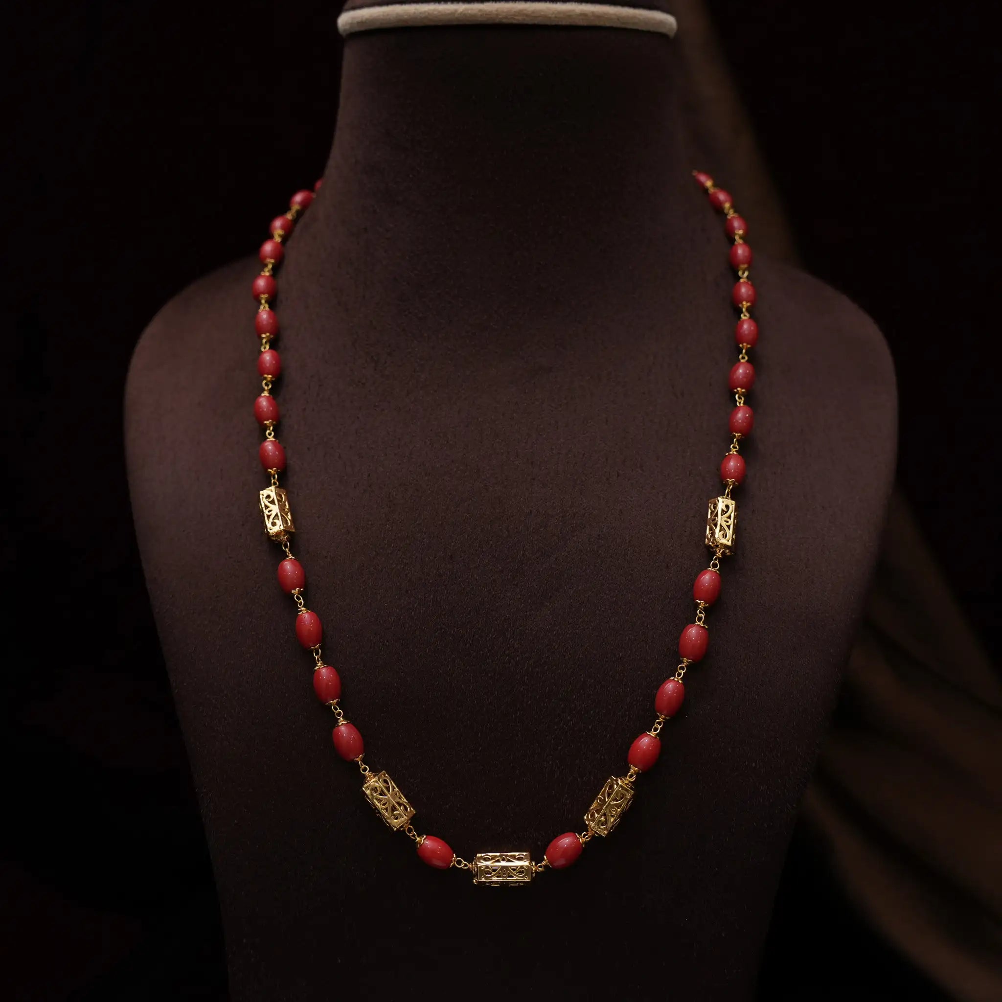 Grishma Beaded Coral Necklace