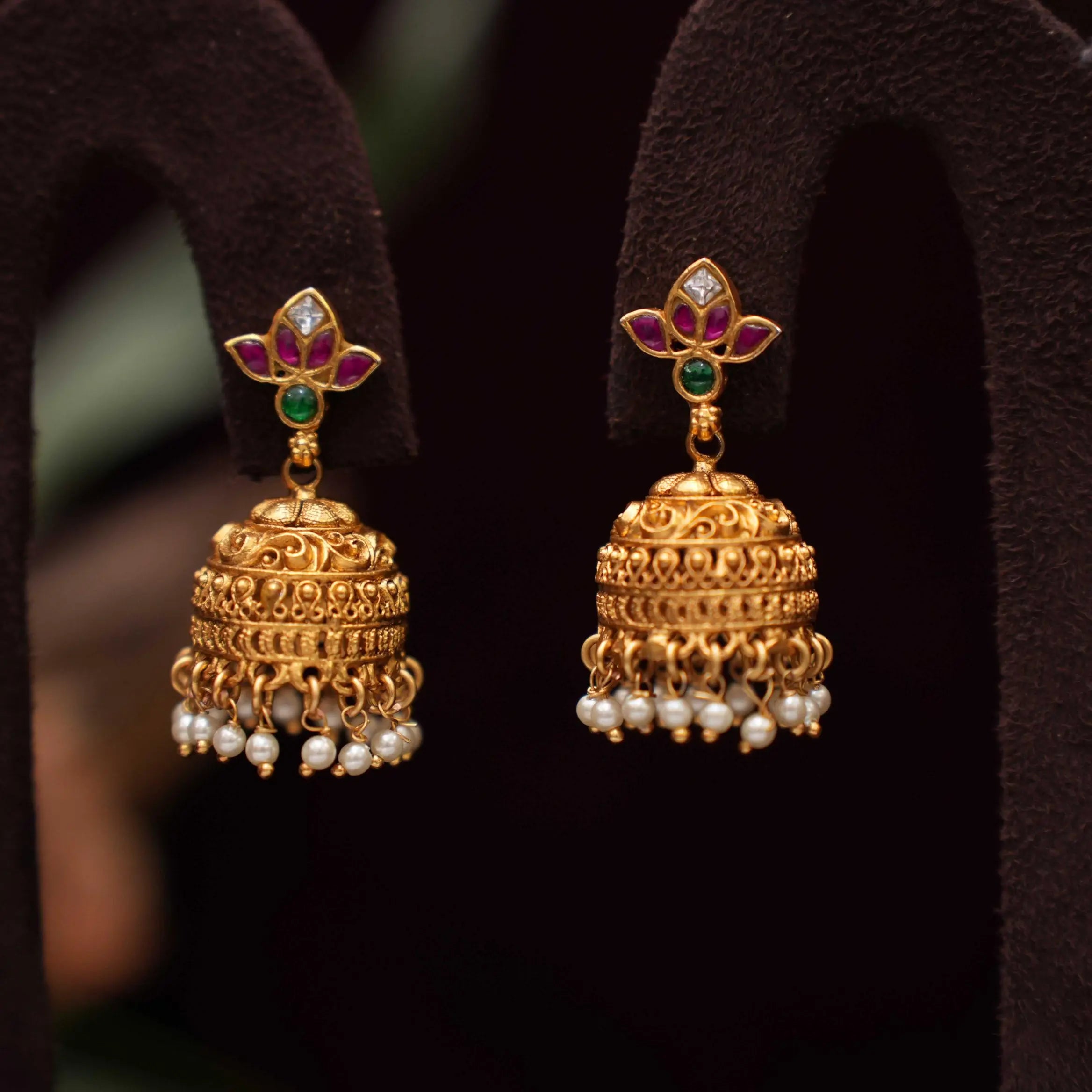 Gulika Antique Jhumka Earrings