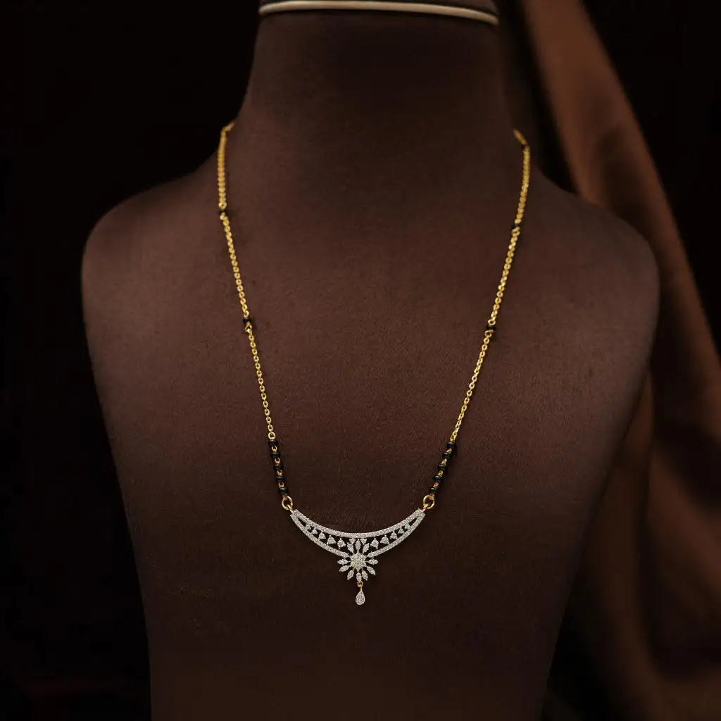 Gupila Silver Mangalsutra Chain