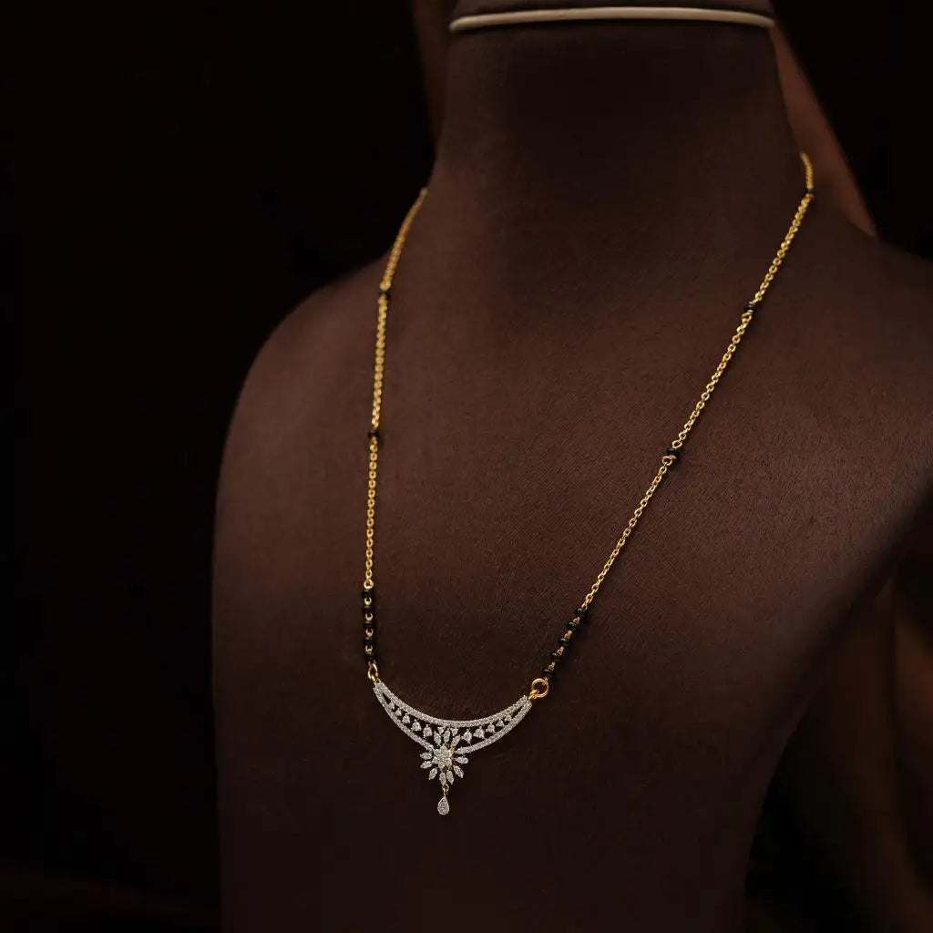 Gupila Silver Mangalsutra Chain