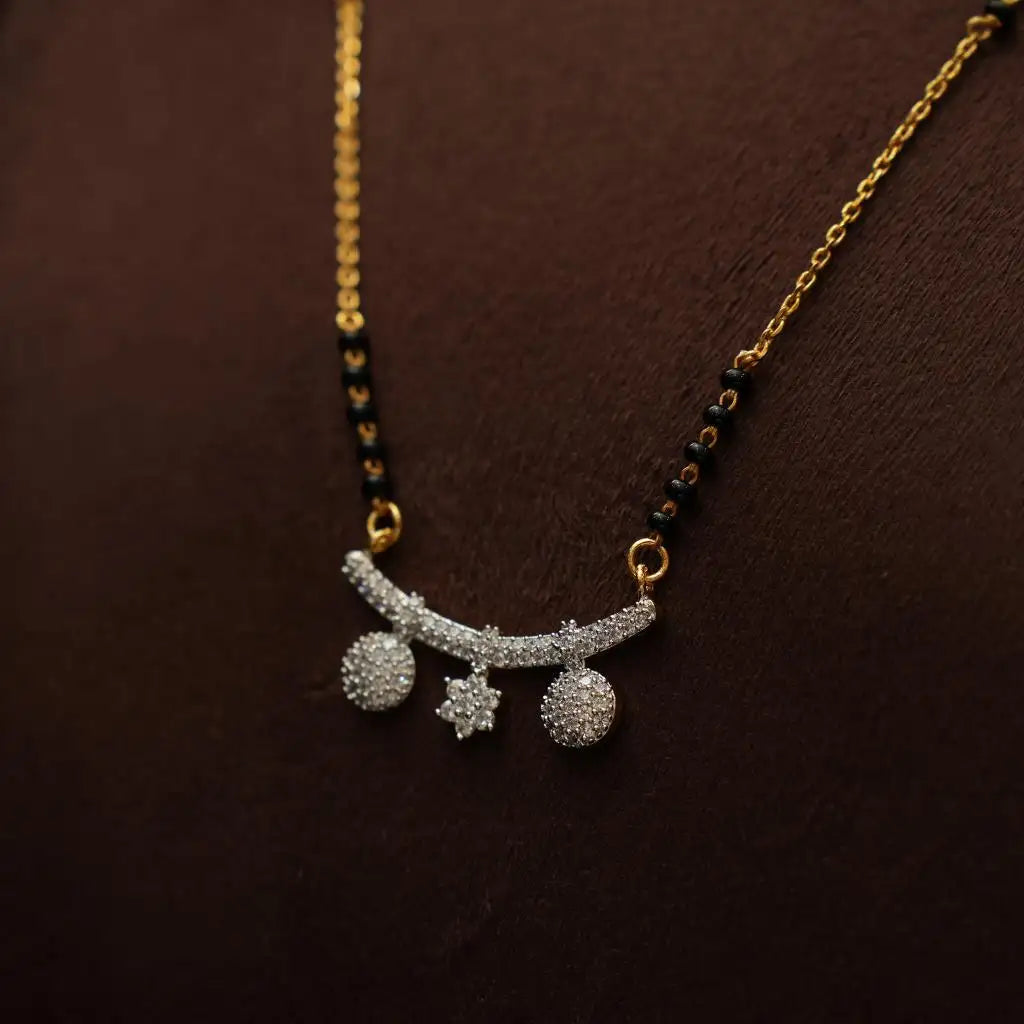 Haarati Silver Mangalsutra Chain