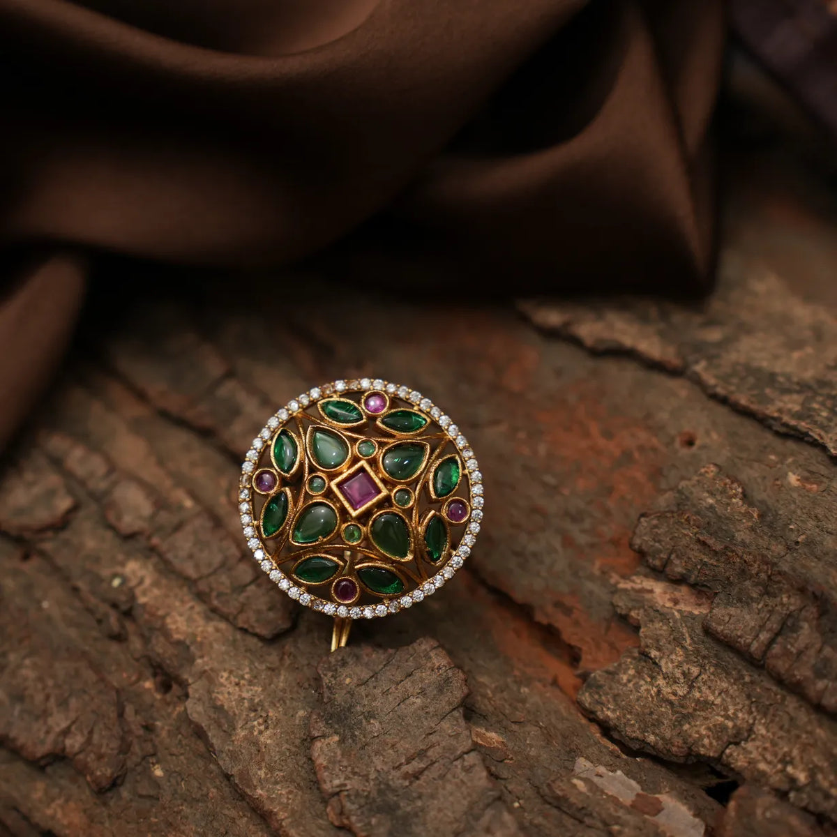 Haislee Antique Hair Pin / Rakkodi - Green