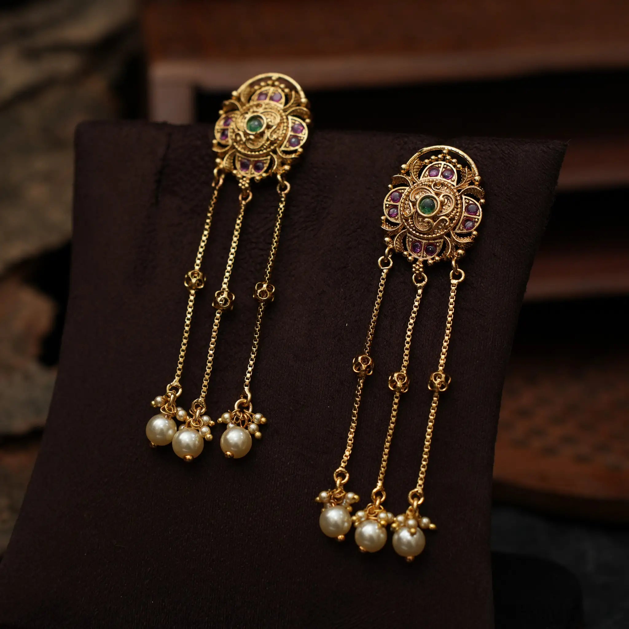 Hallie Antique Designer Earrings