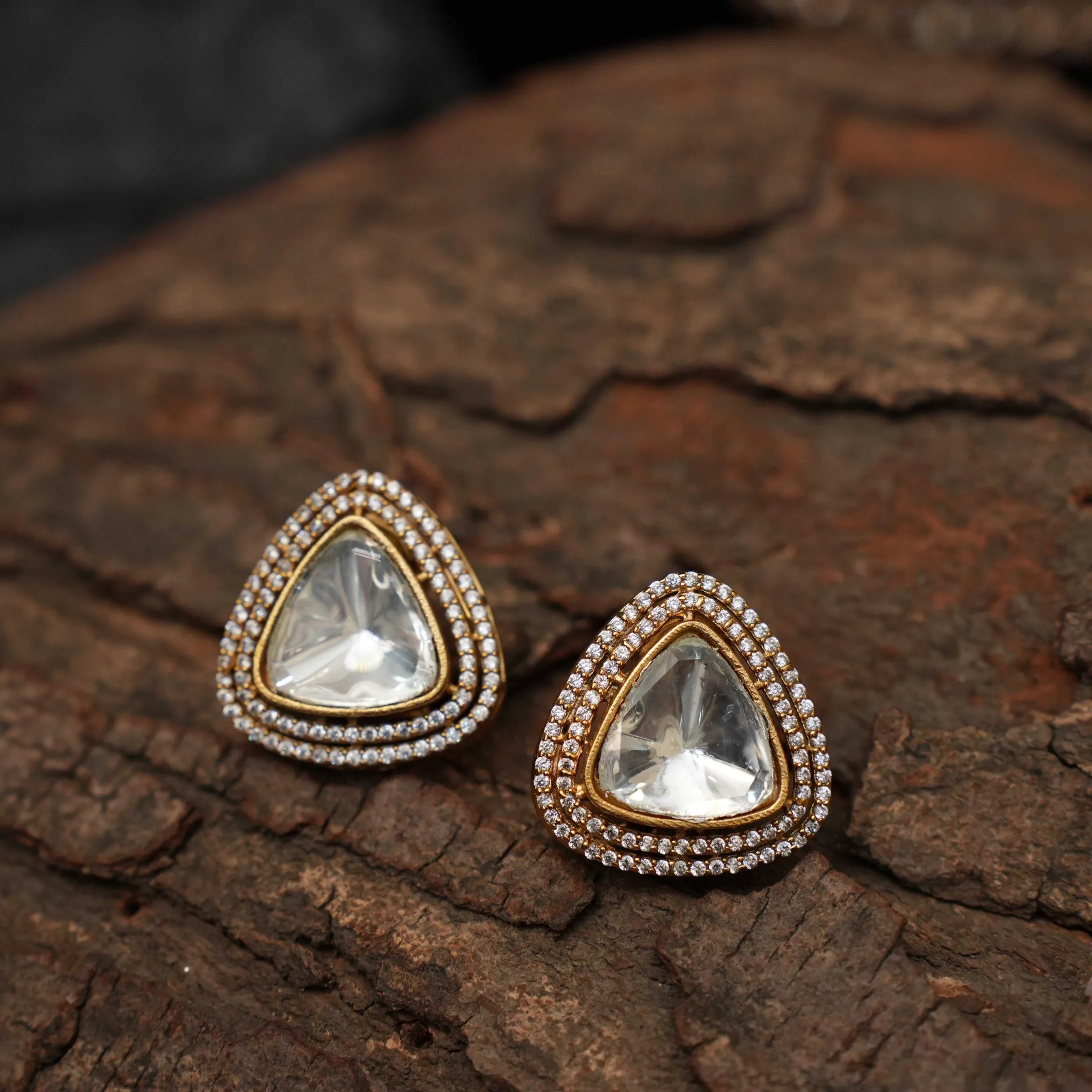 Hanita Polki Earrings