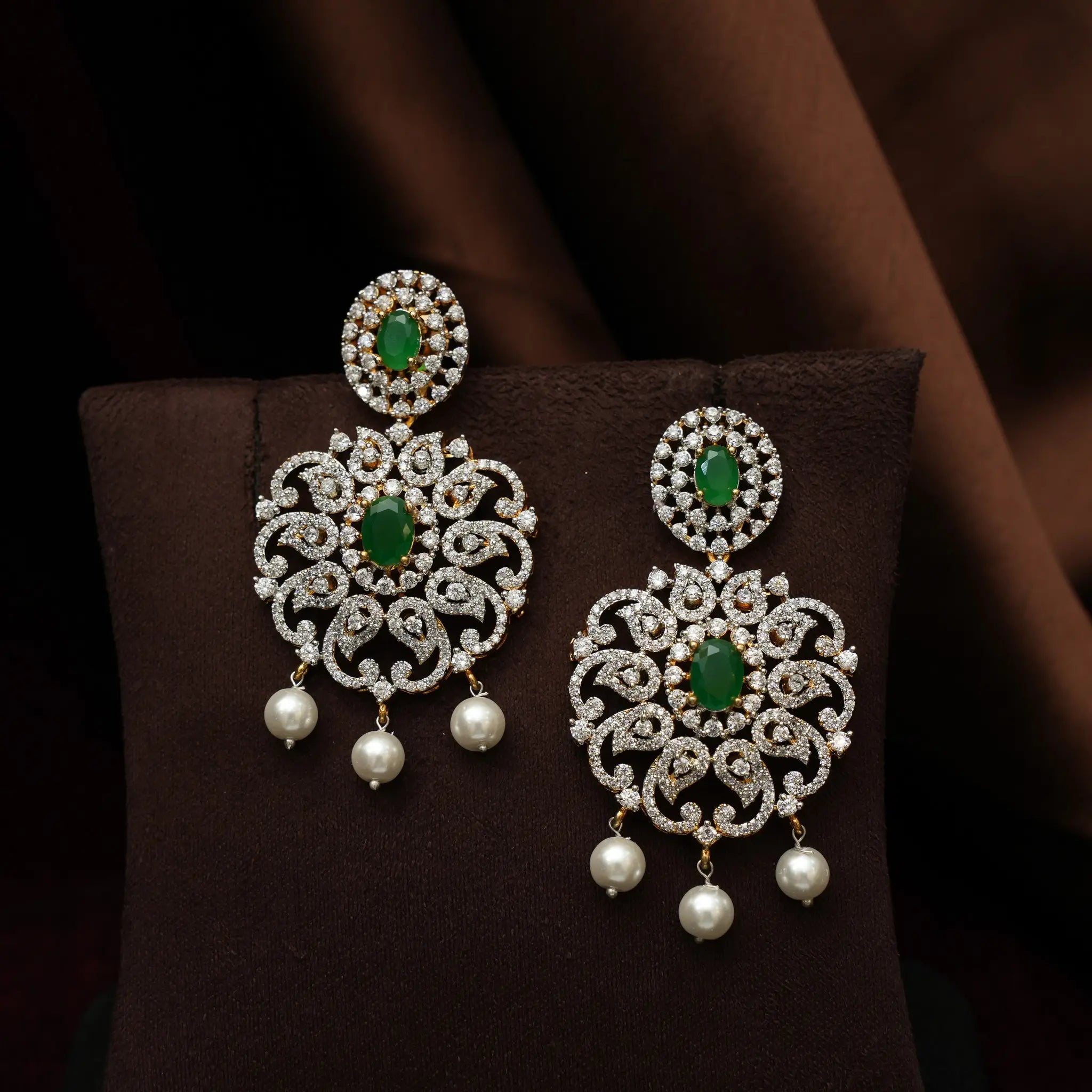 Haniya Zircon Necklace - Green