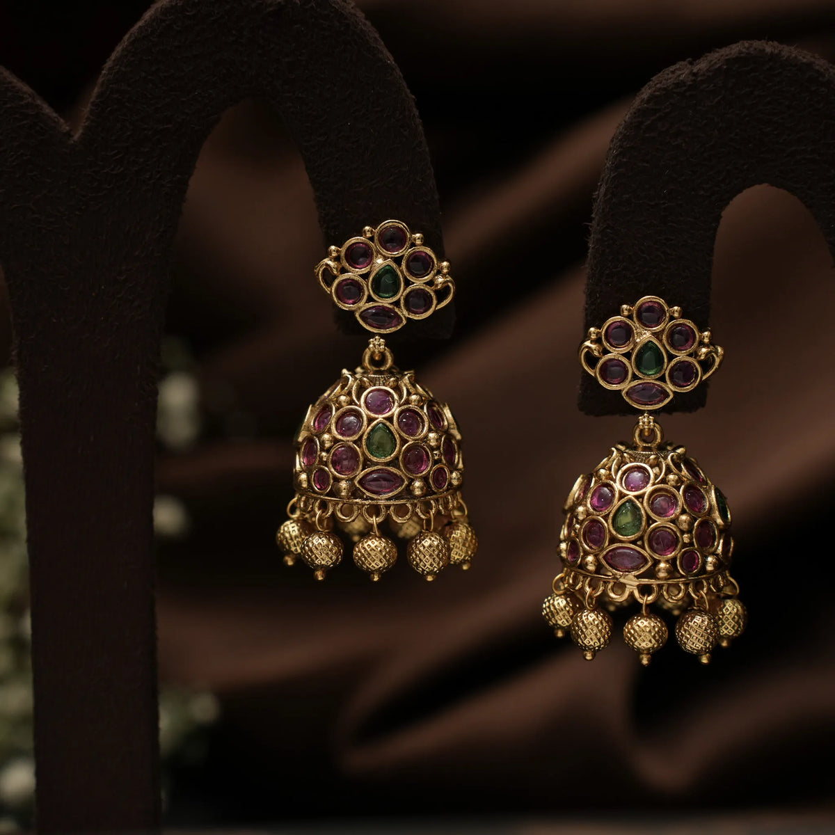 Harismita Antique Jhumka Earrings