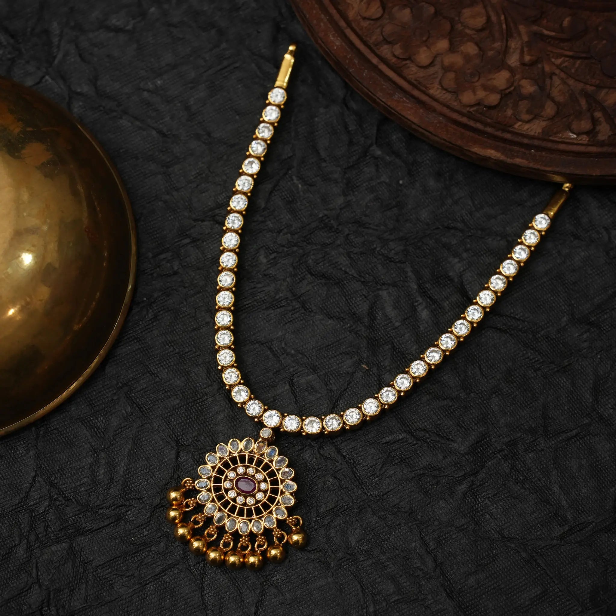 Harita Silver Reversible Necklace