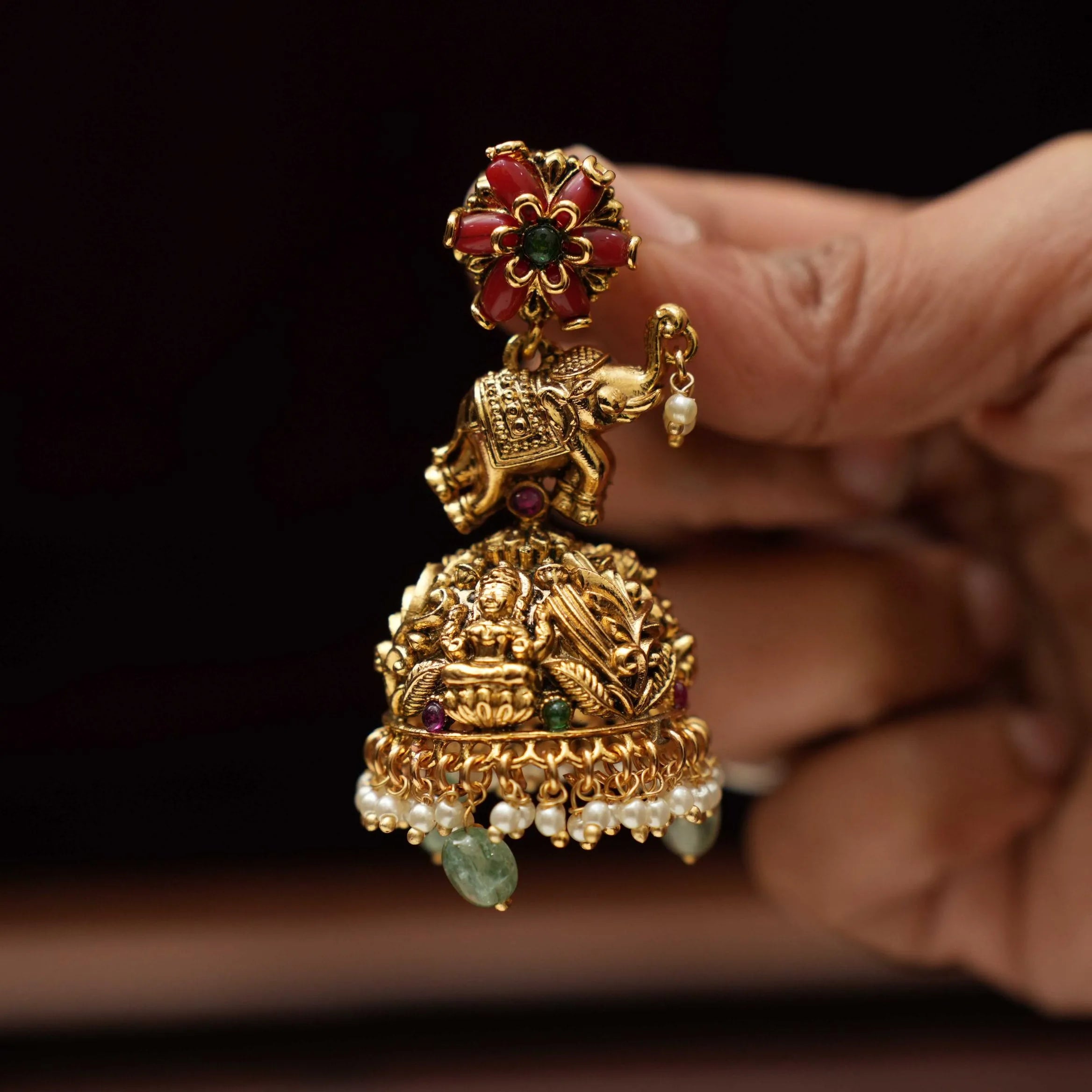 Harley Antique Jhumka Earrings