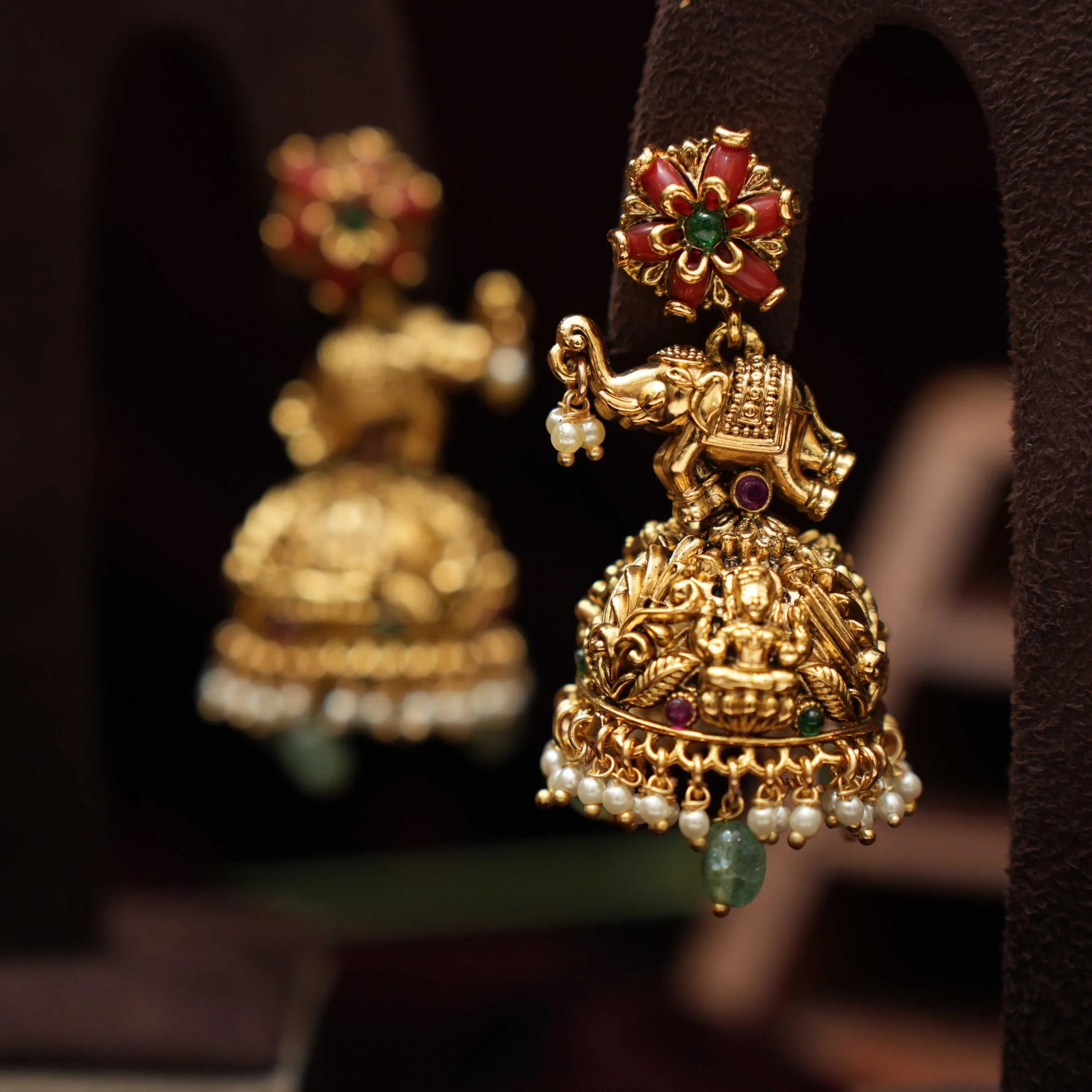 Harley Antique Jhumka Earrings