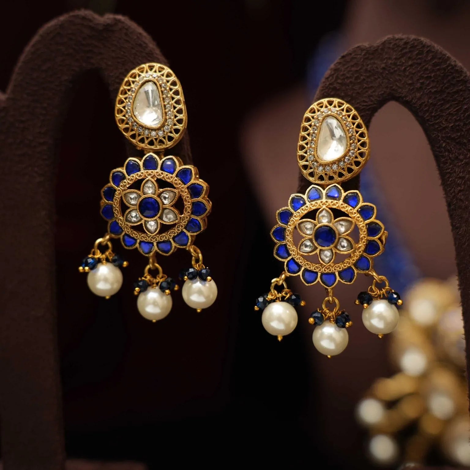 Harlin Beaded Polki Necklace