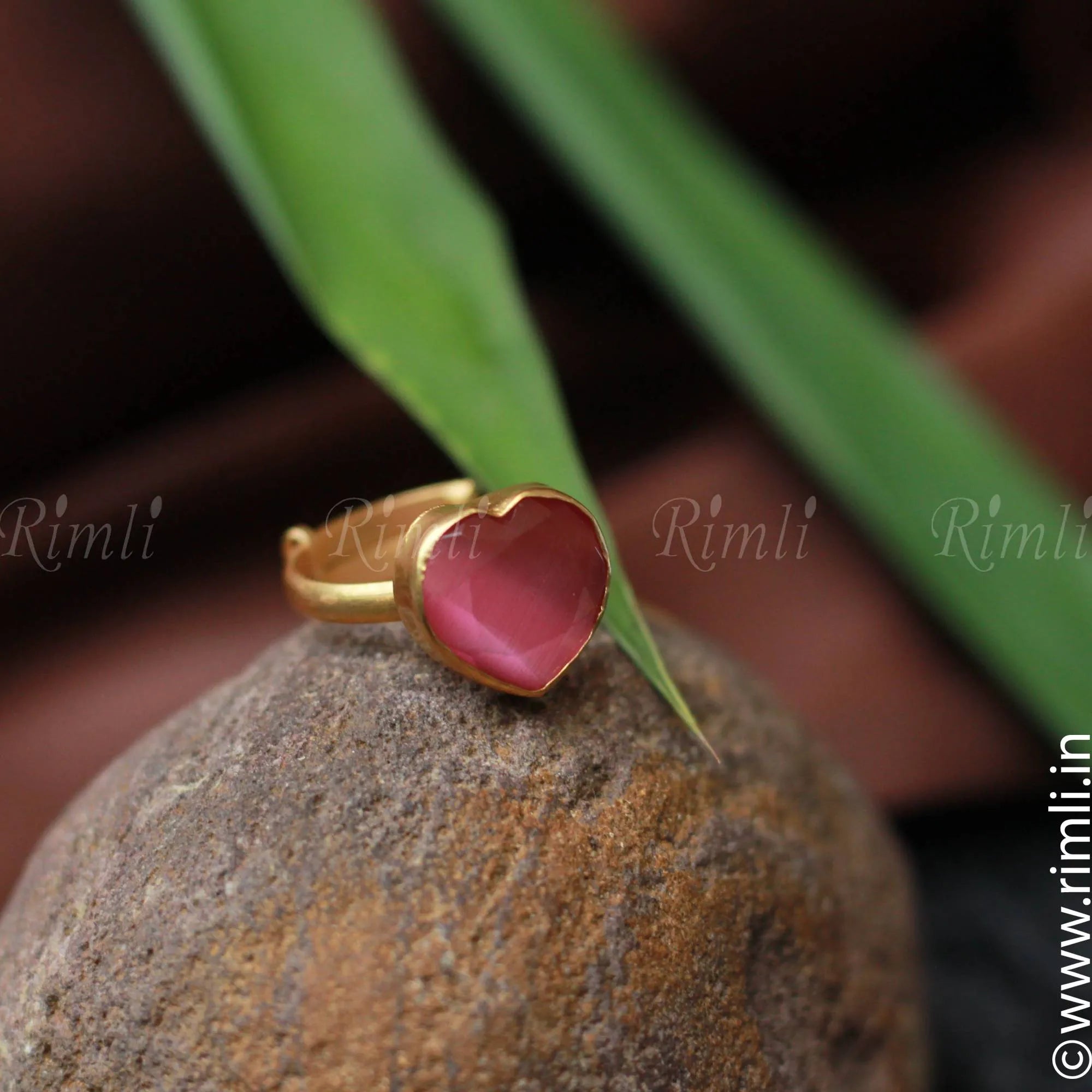 Agira Ring - Heart Pink - Rimli Boutique