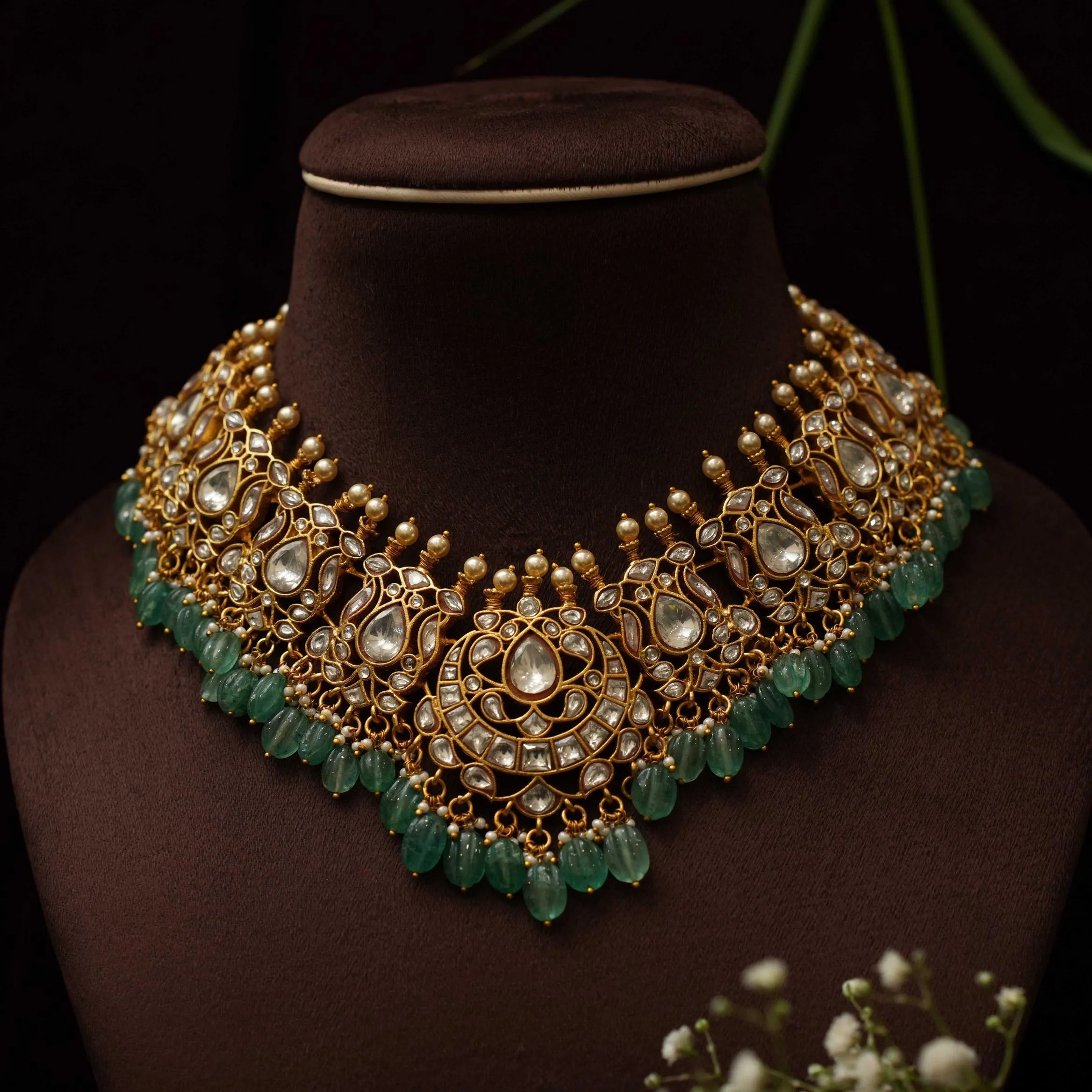 Hejal Polki Necklace - Rimli Boutique