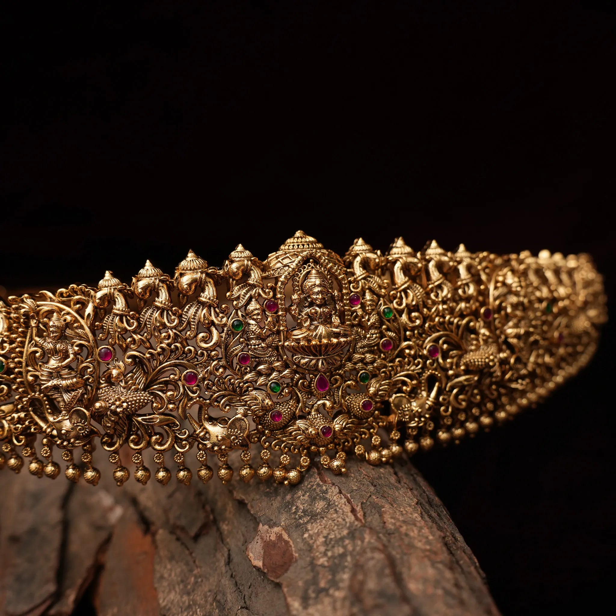 Hemal Antique Hip Belt - Golden Ball