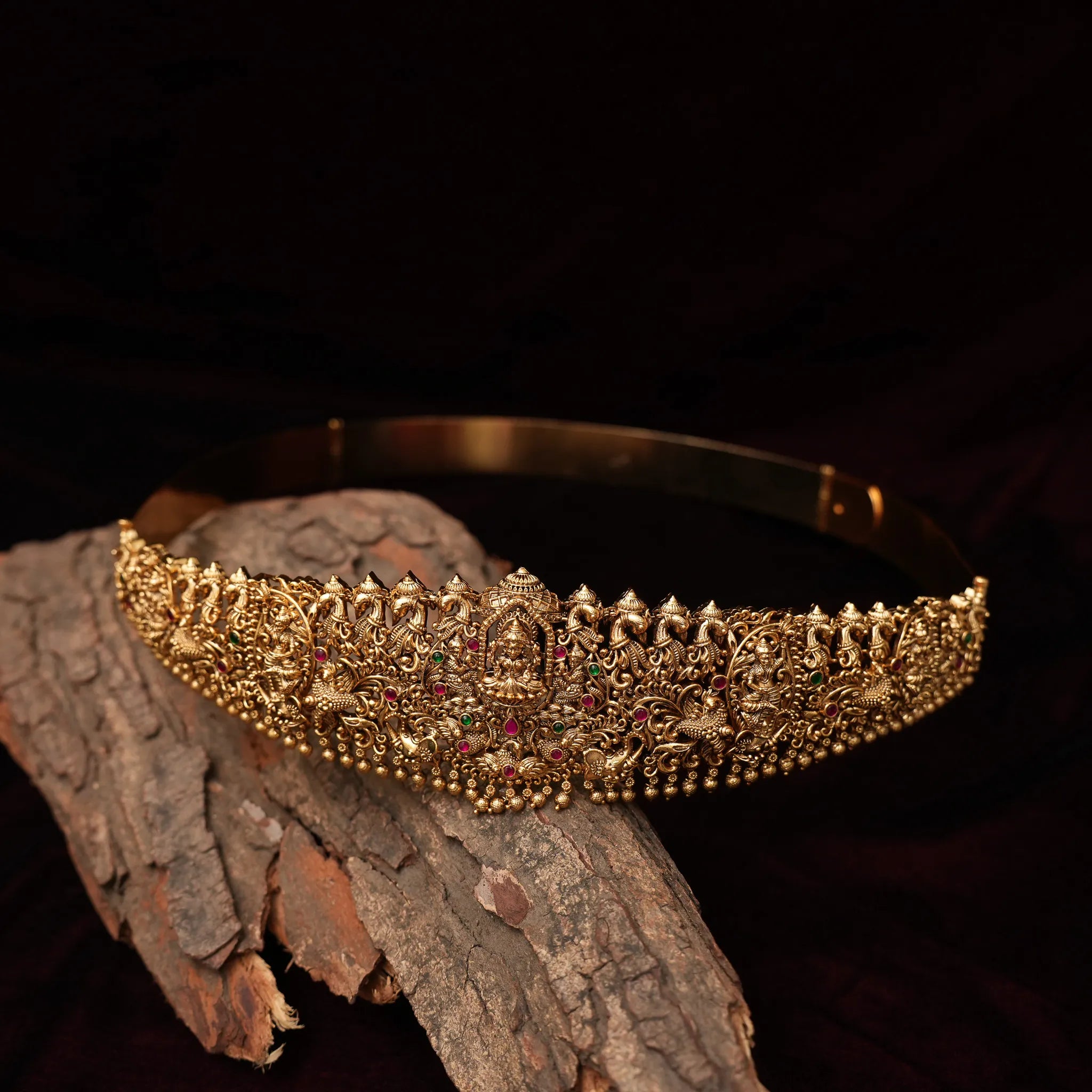 Hemal Antique Hip Belt - Golden Ball
