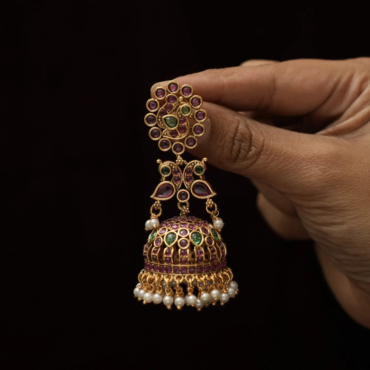 Hendrika Antique Jhumka Earrings