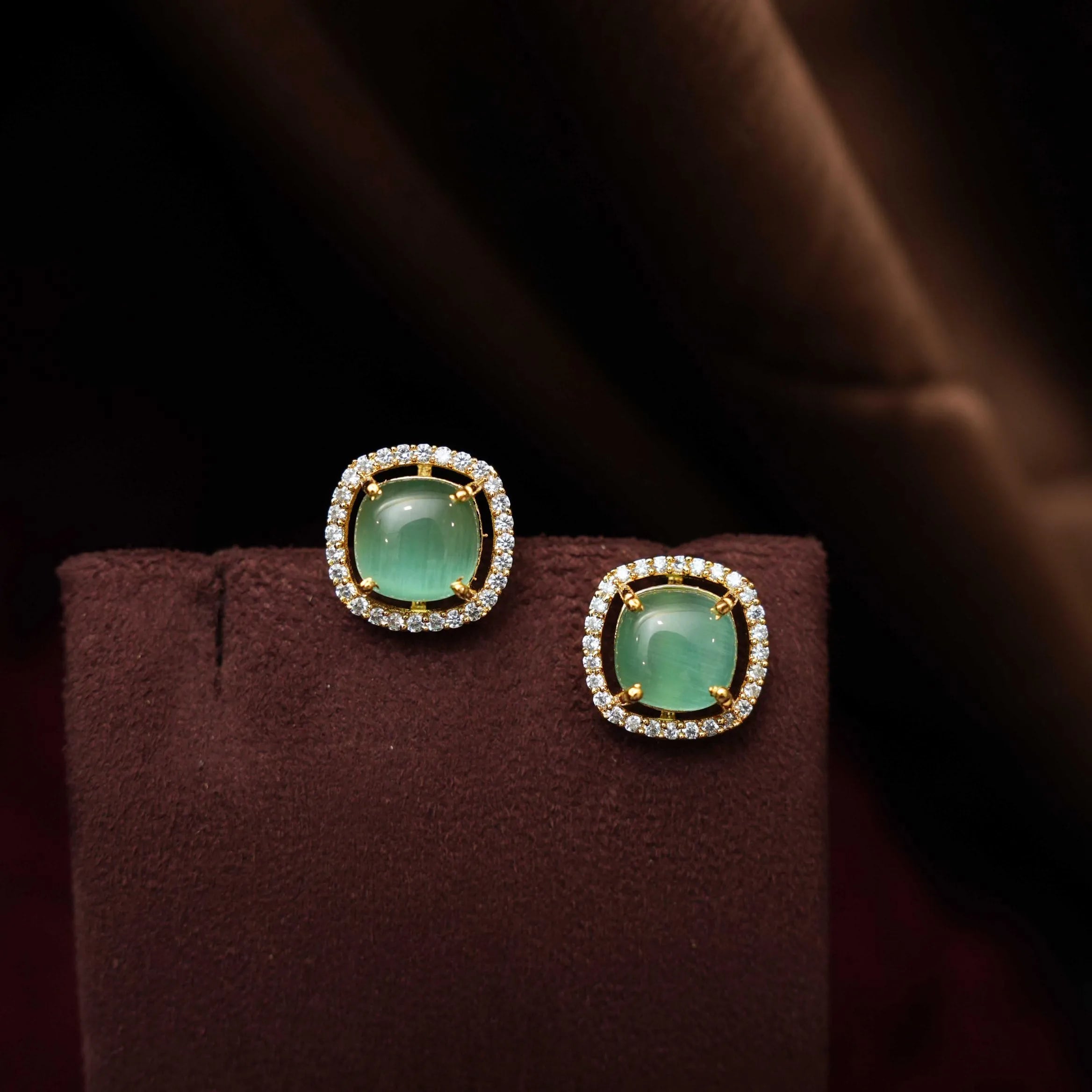 Himani Beaded Pearl Choker - Aqua Blue