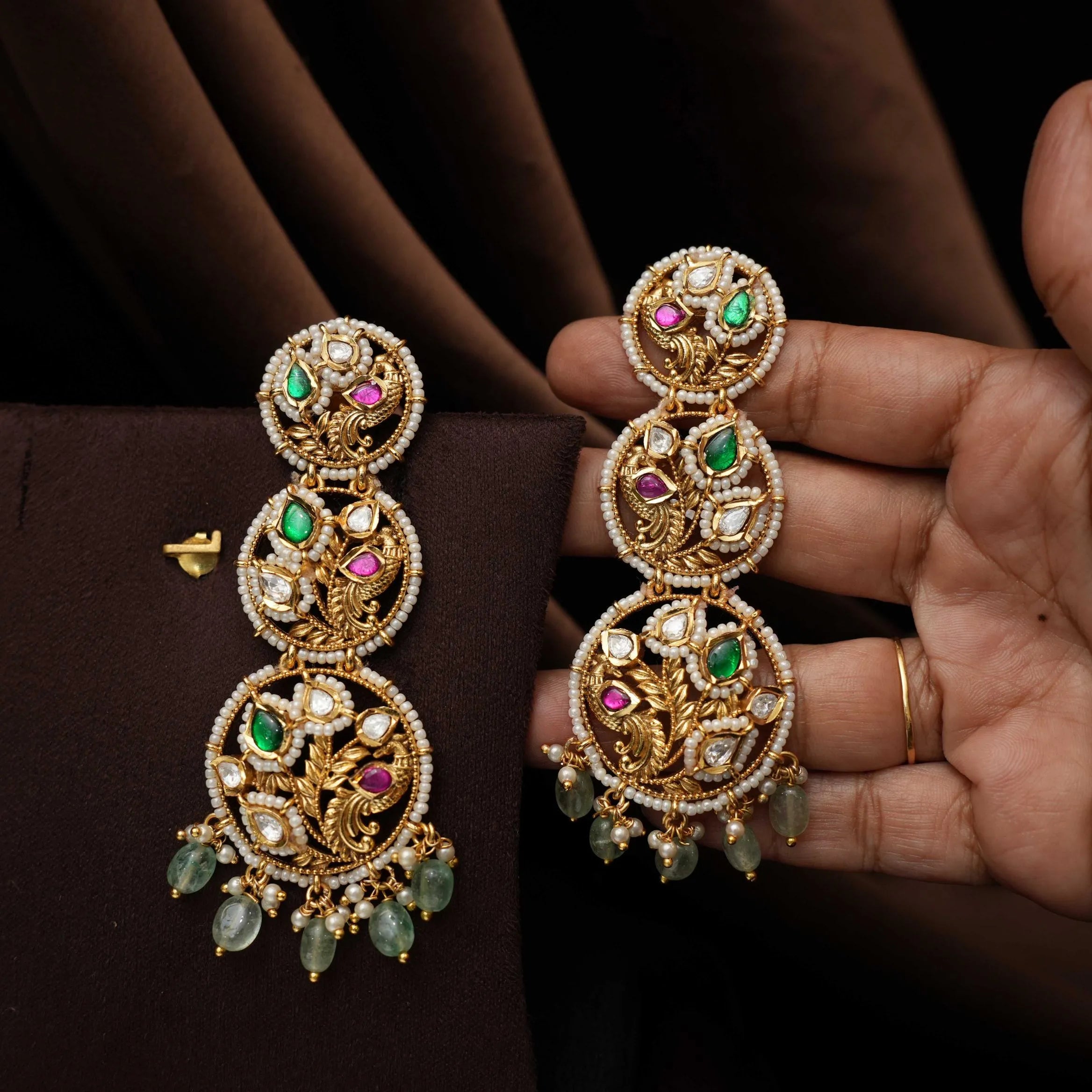 Himani Polki Designer Earrings
