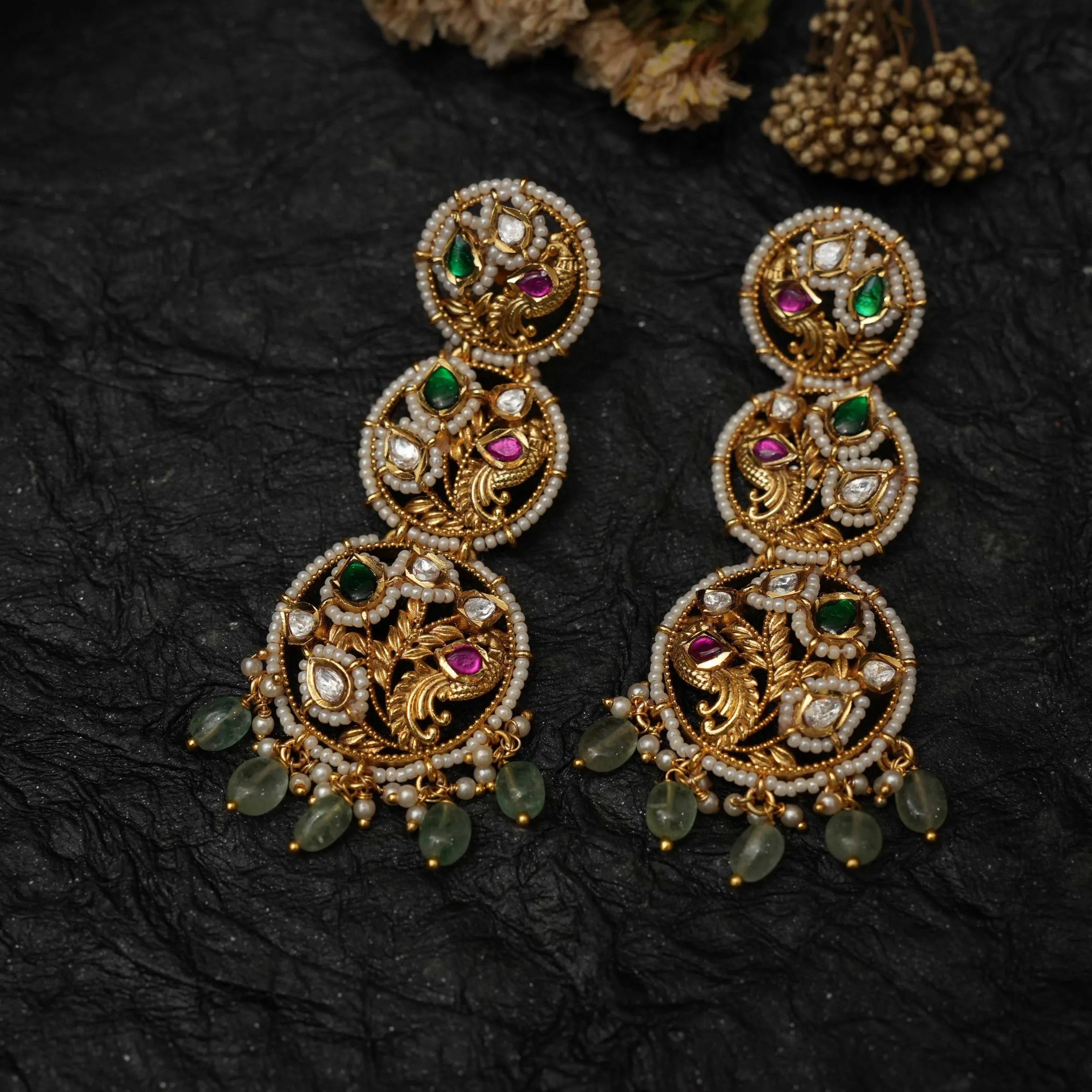 Himani Polki Designer Earrings