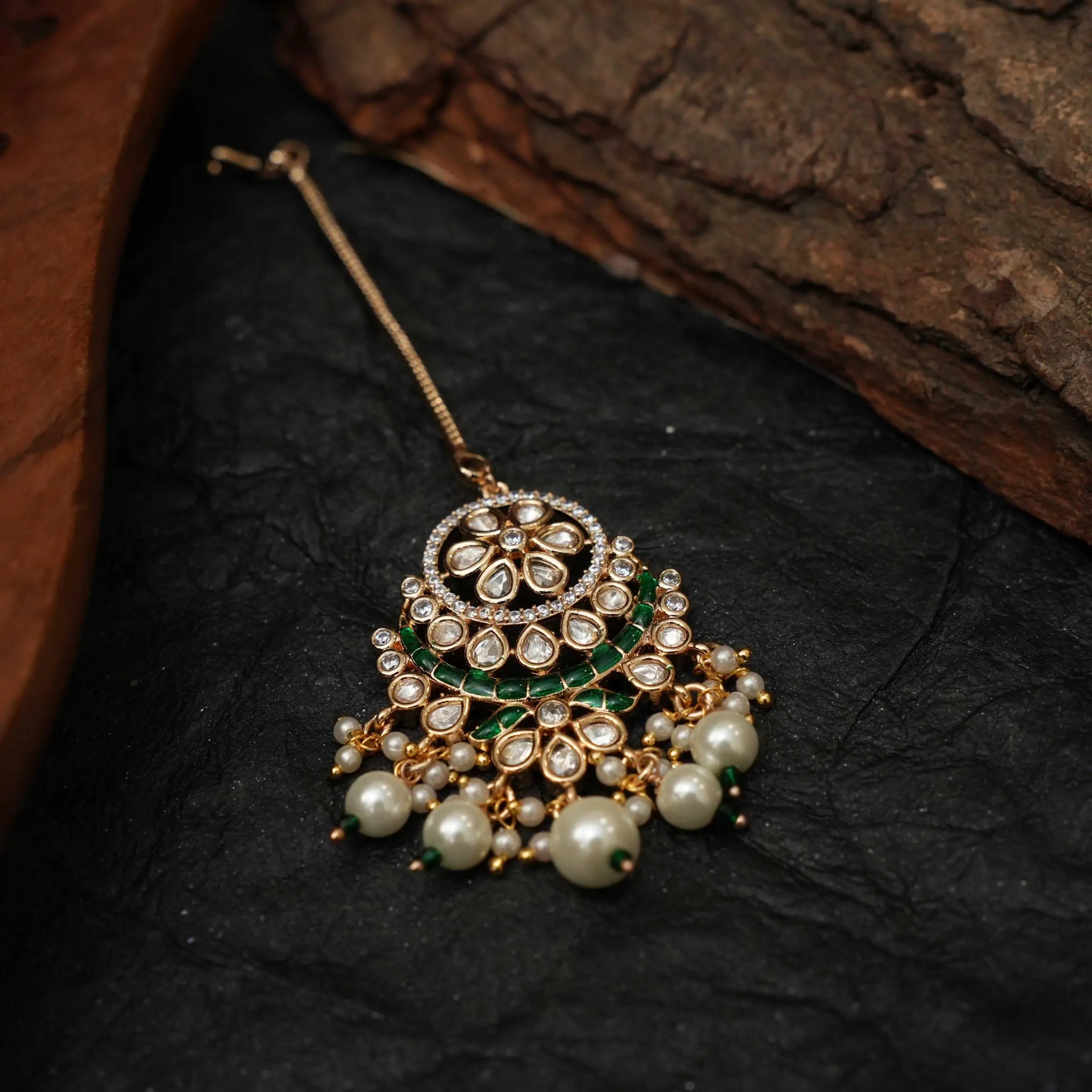 Himani Polki Tikka - Green