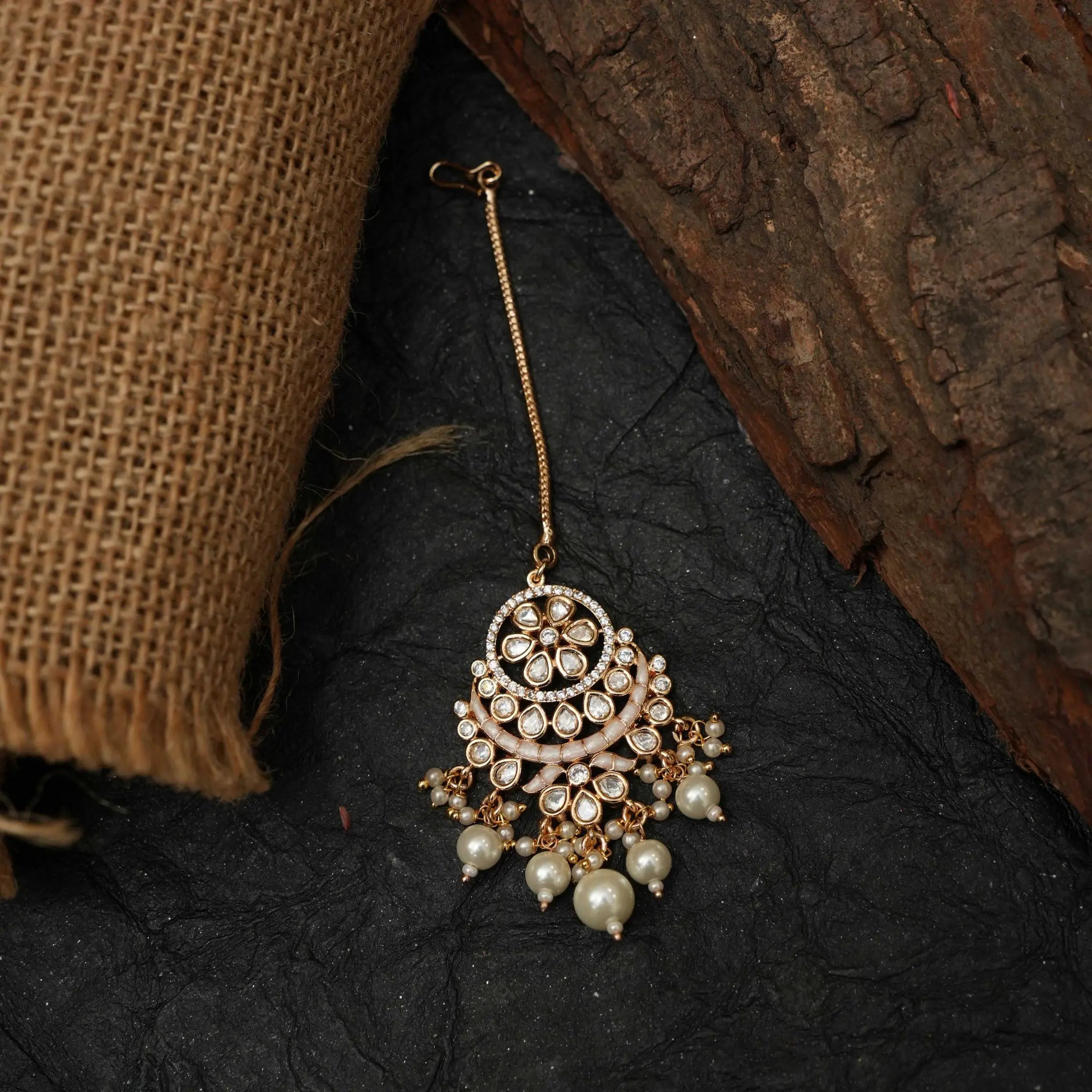 Himani Polki Tikka - White