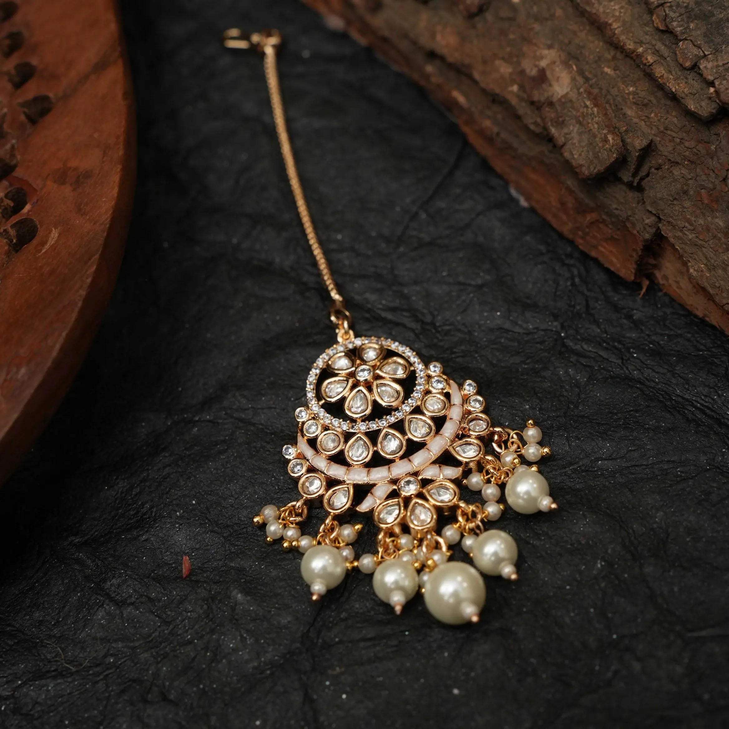 Himani Polki Tikka - White