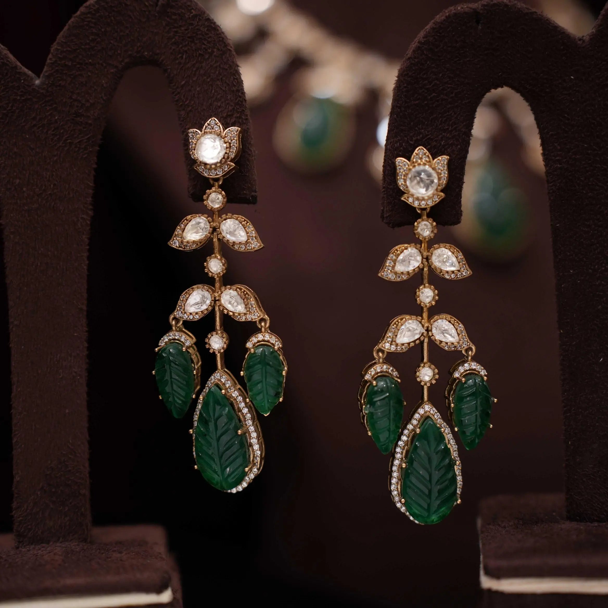 Nizami Victorian Polki Necklace - Green