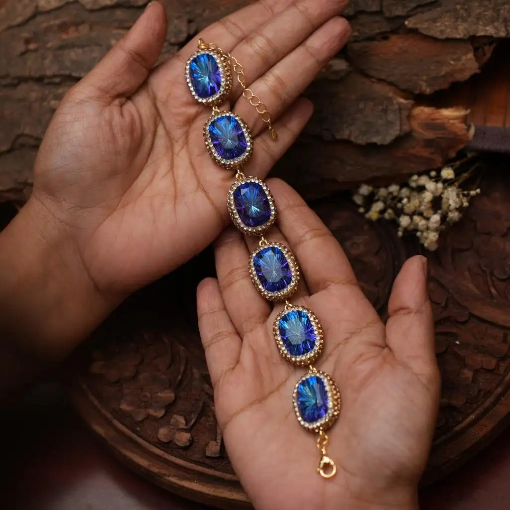 Hiranya Zircon Bracelet - Imperial Sapphire