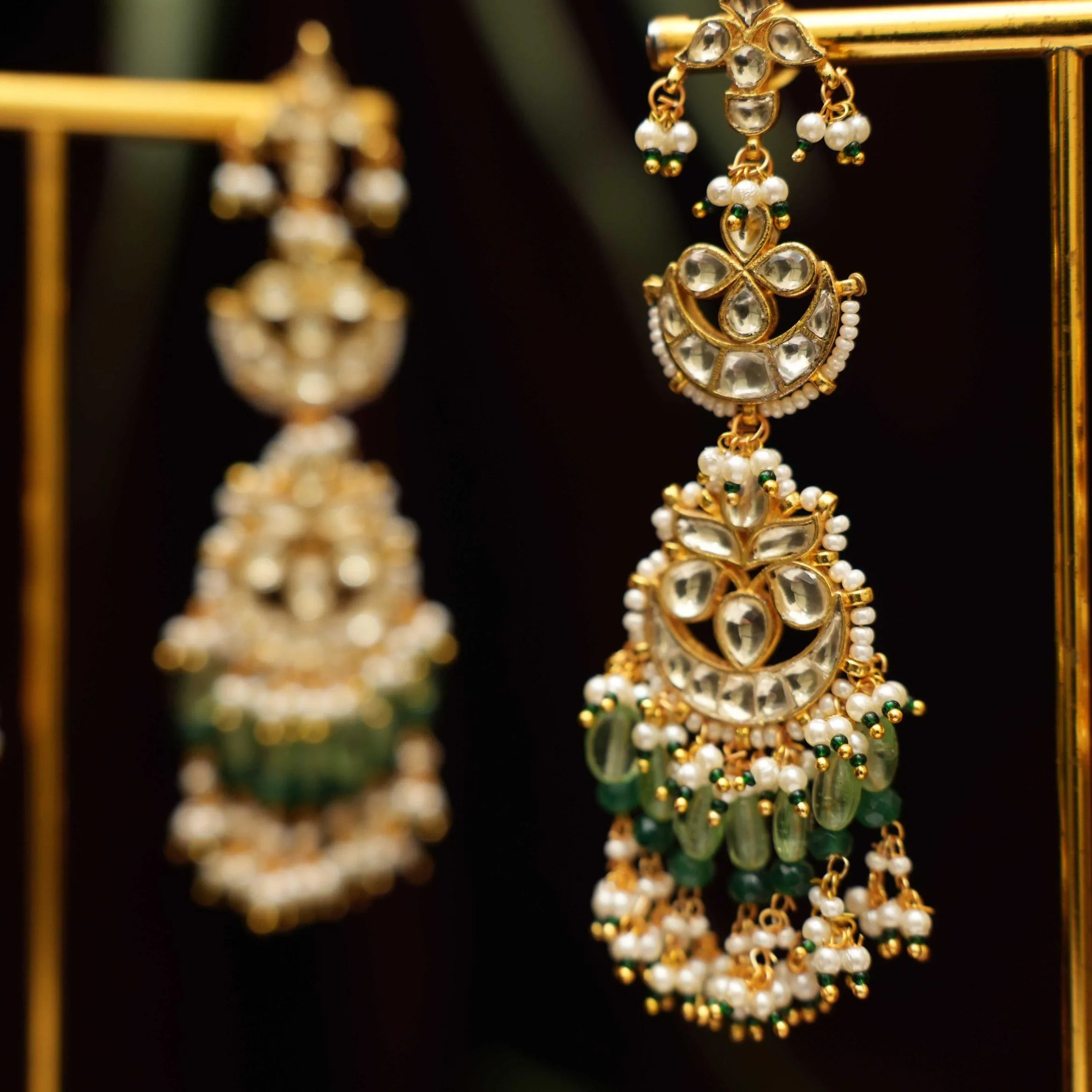 Hiza Designer Polki Earrings - Rimli Boutique