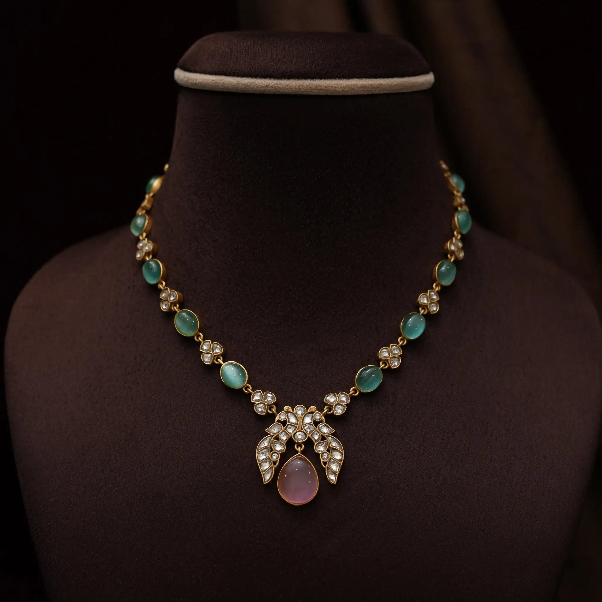 Hradini Polki Necklace - Ella
