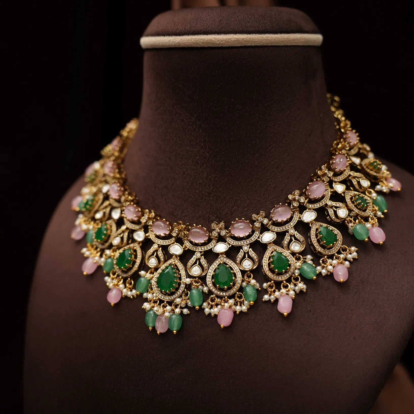 Hridayesh Victorian Polki Necklace