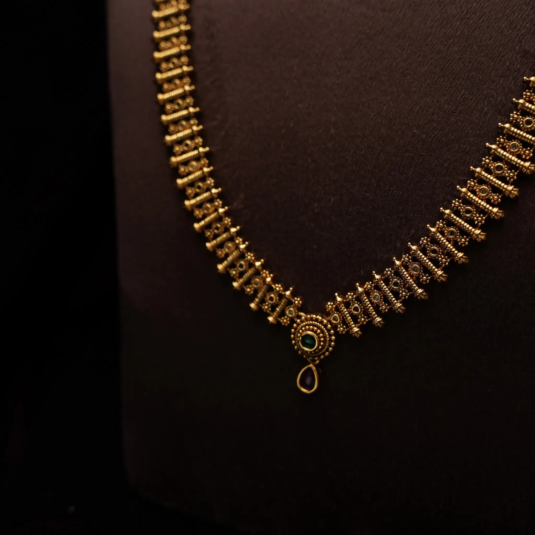 Hridya Antique Necklace - Long