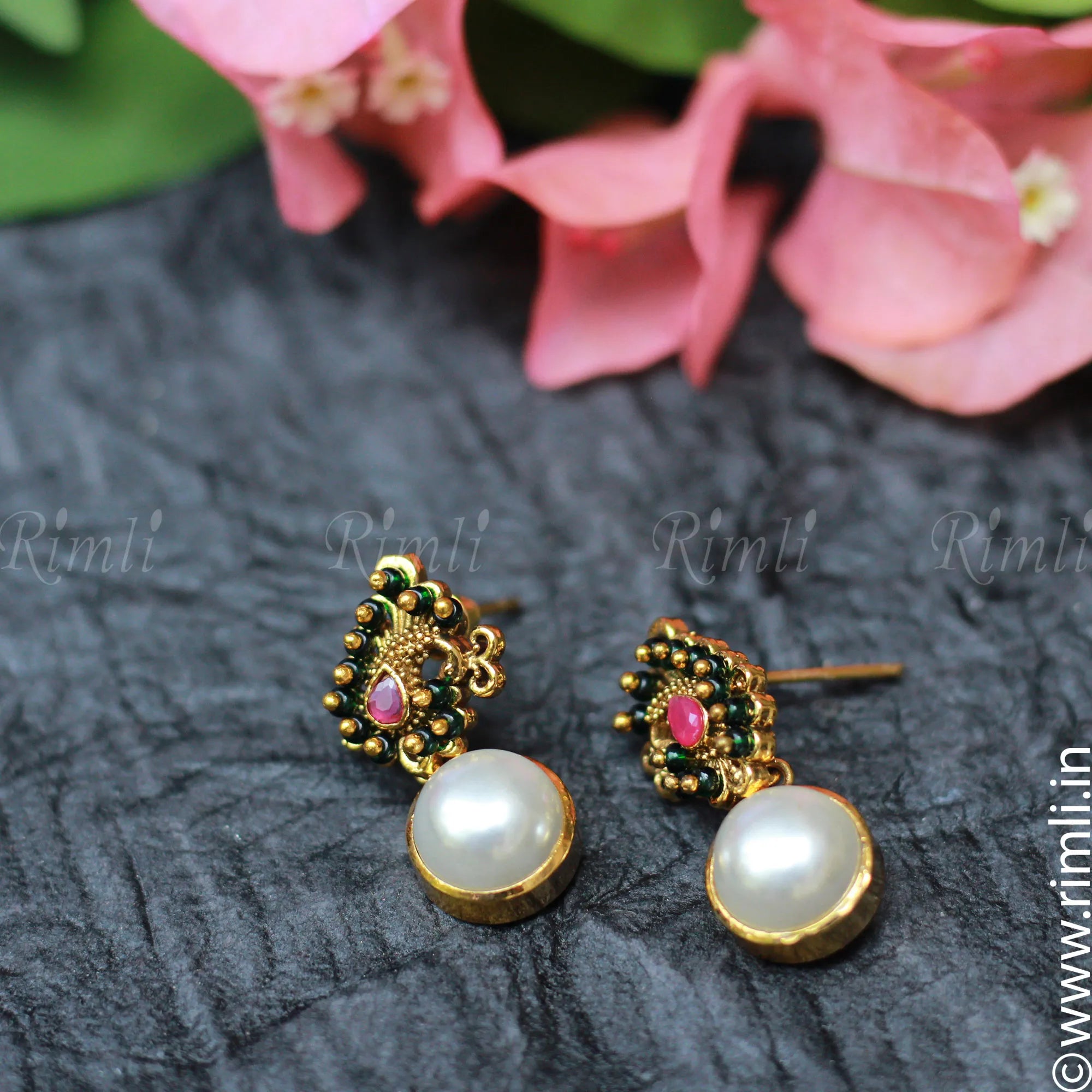 Casual Pearl Earrings - Rimli Boutique