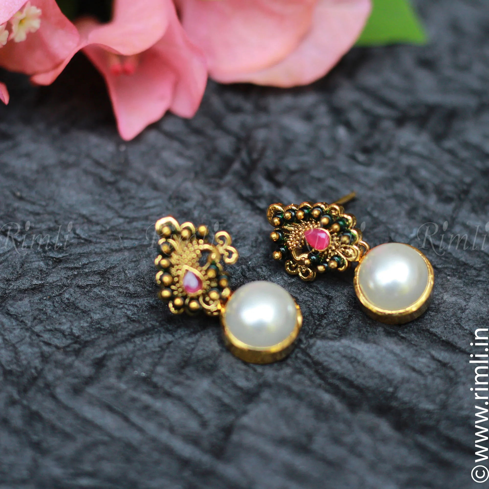 Casual Pearl Earrings - Rimli Boutique