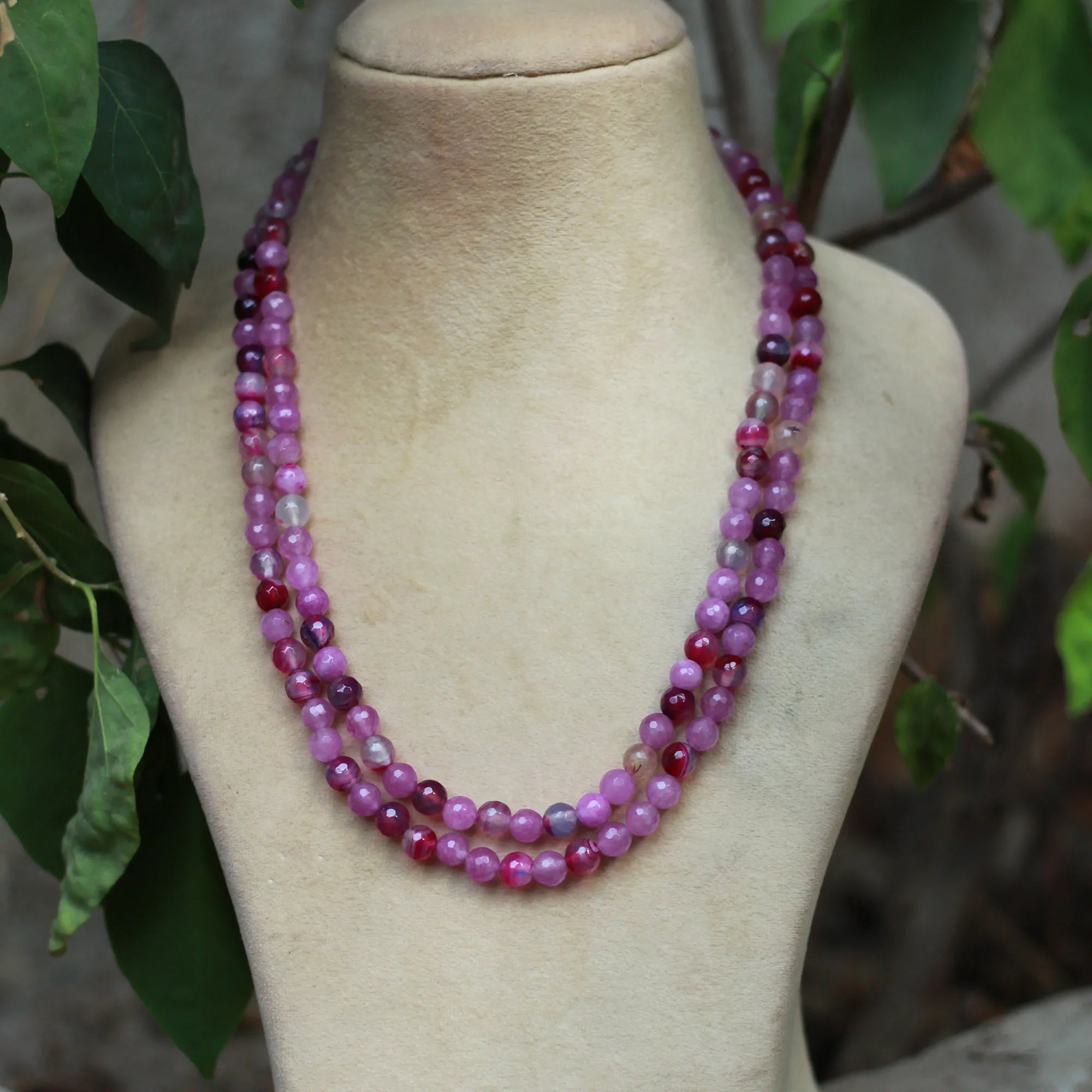 Shaded Purple Necklace Set - Rimli Boutique