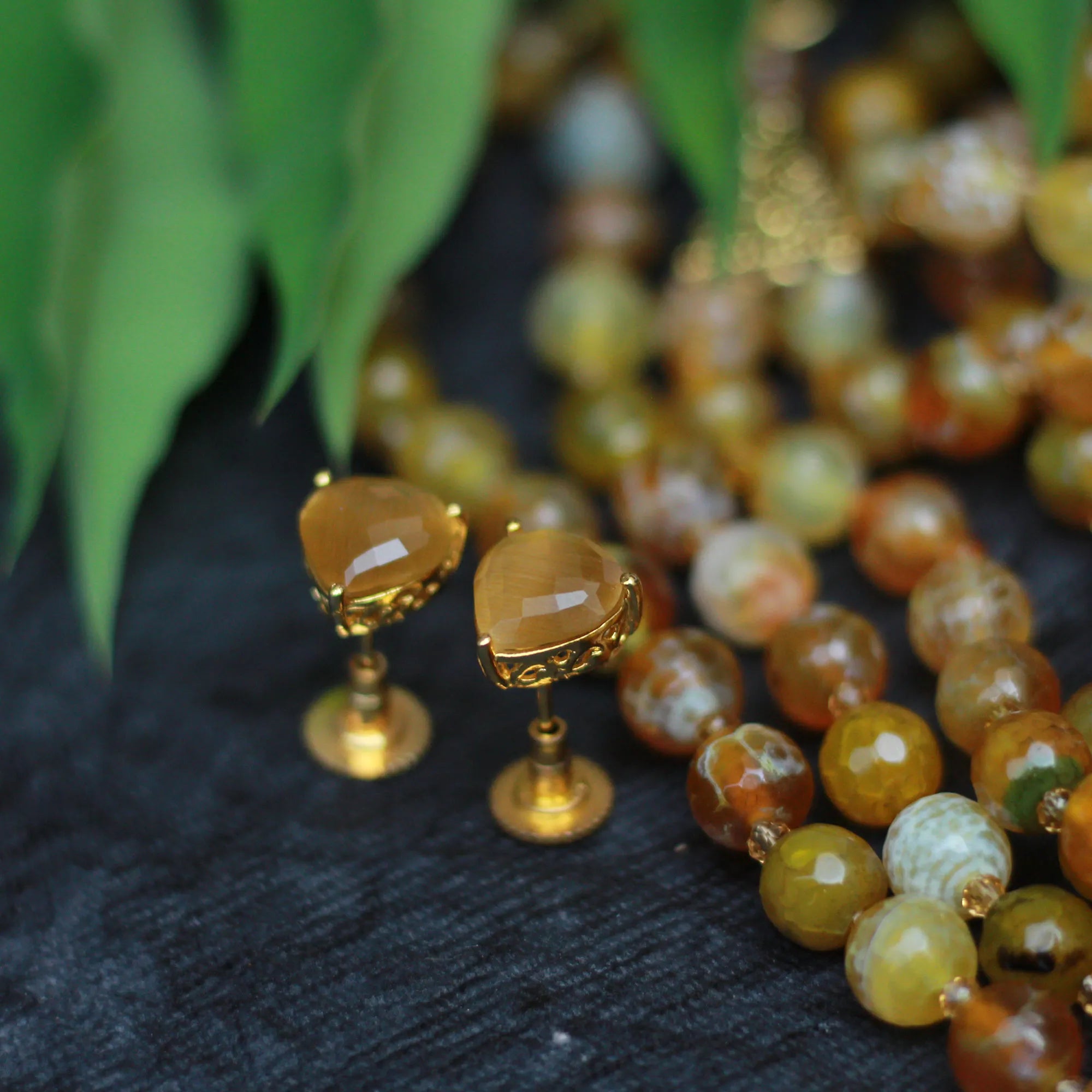 Earthy Brown Necklace Set - Rimli Boutique