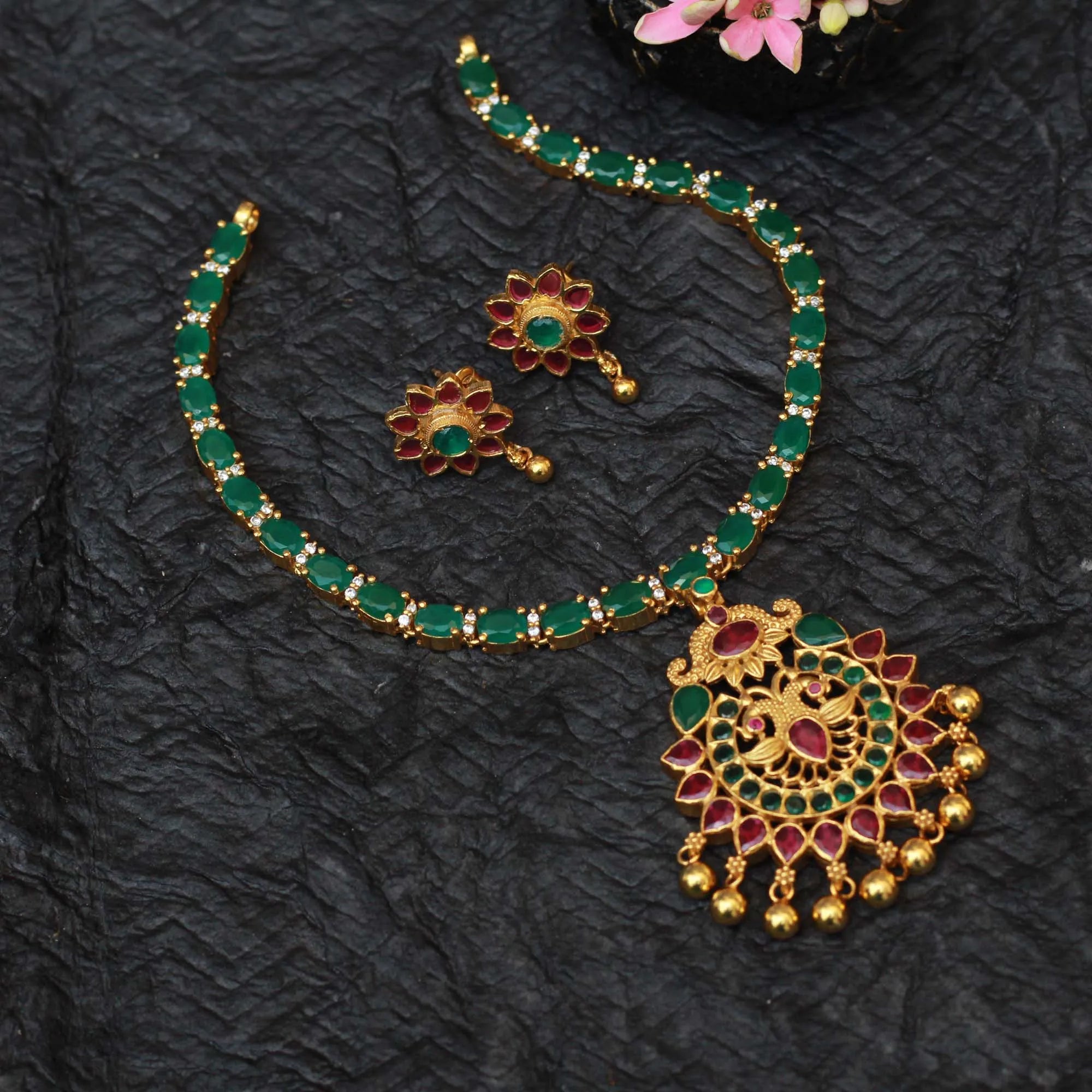 Traditional Silver Necklace Set - Rimli Boutique