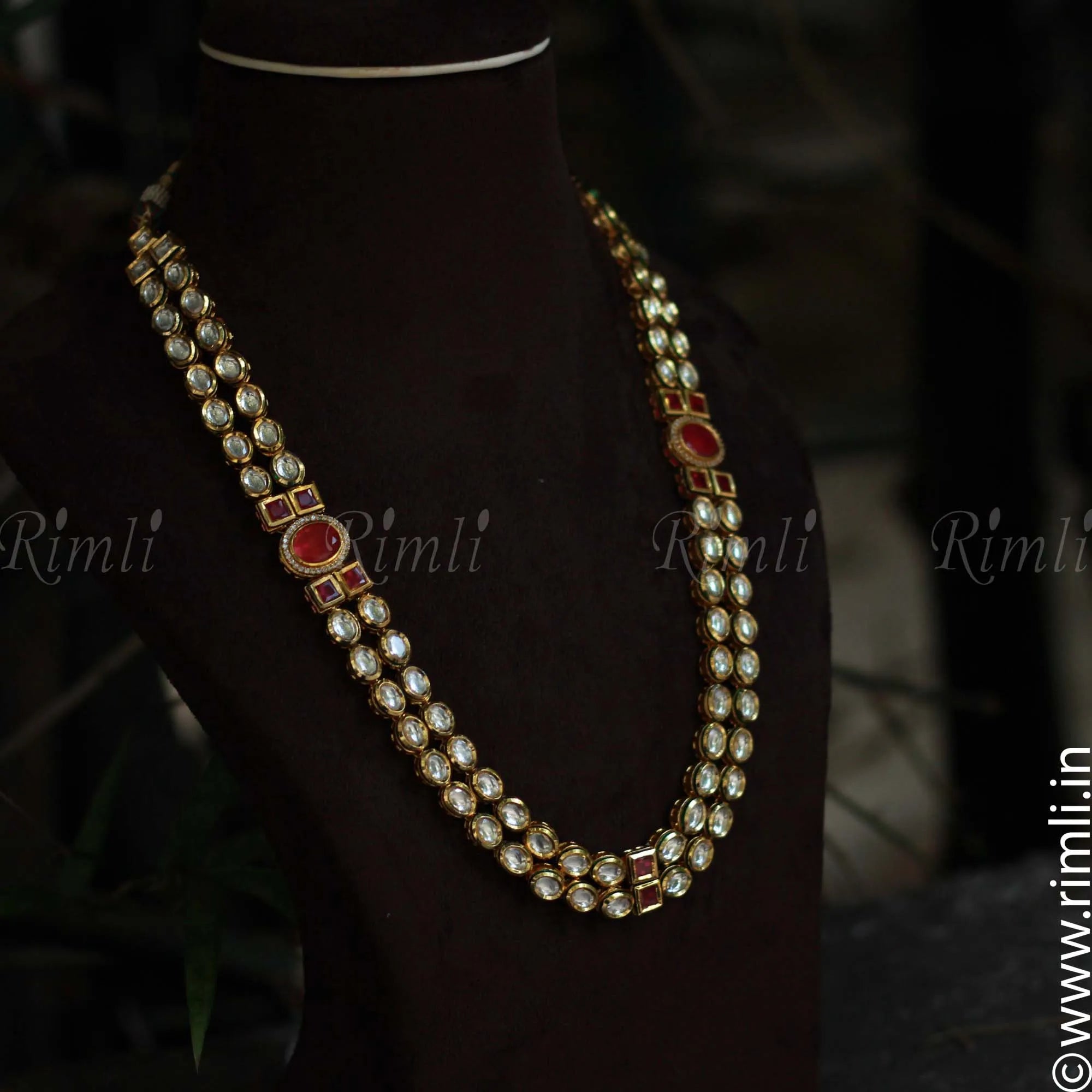 Classic Kundan Necklace Set - Rimli Boutique