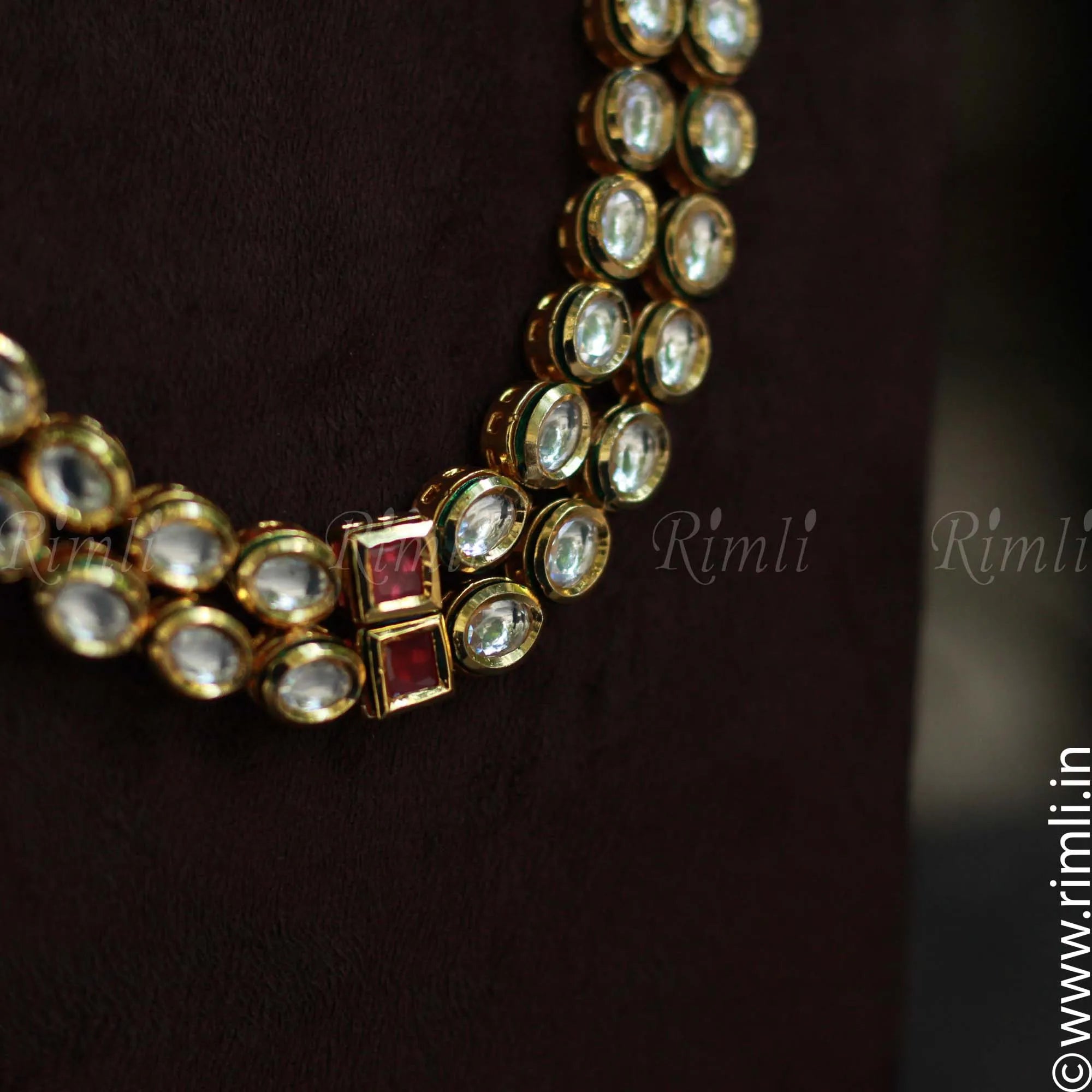 Classic Kundan Necklace Set - Rimli Boutique