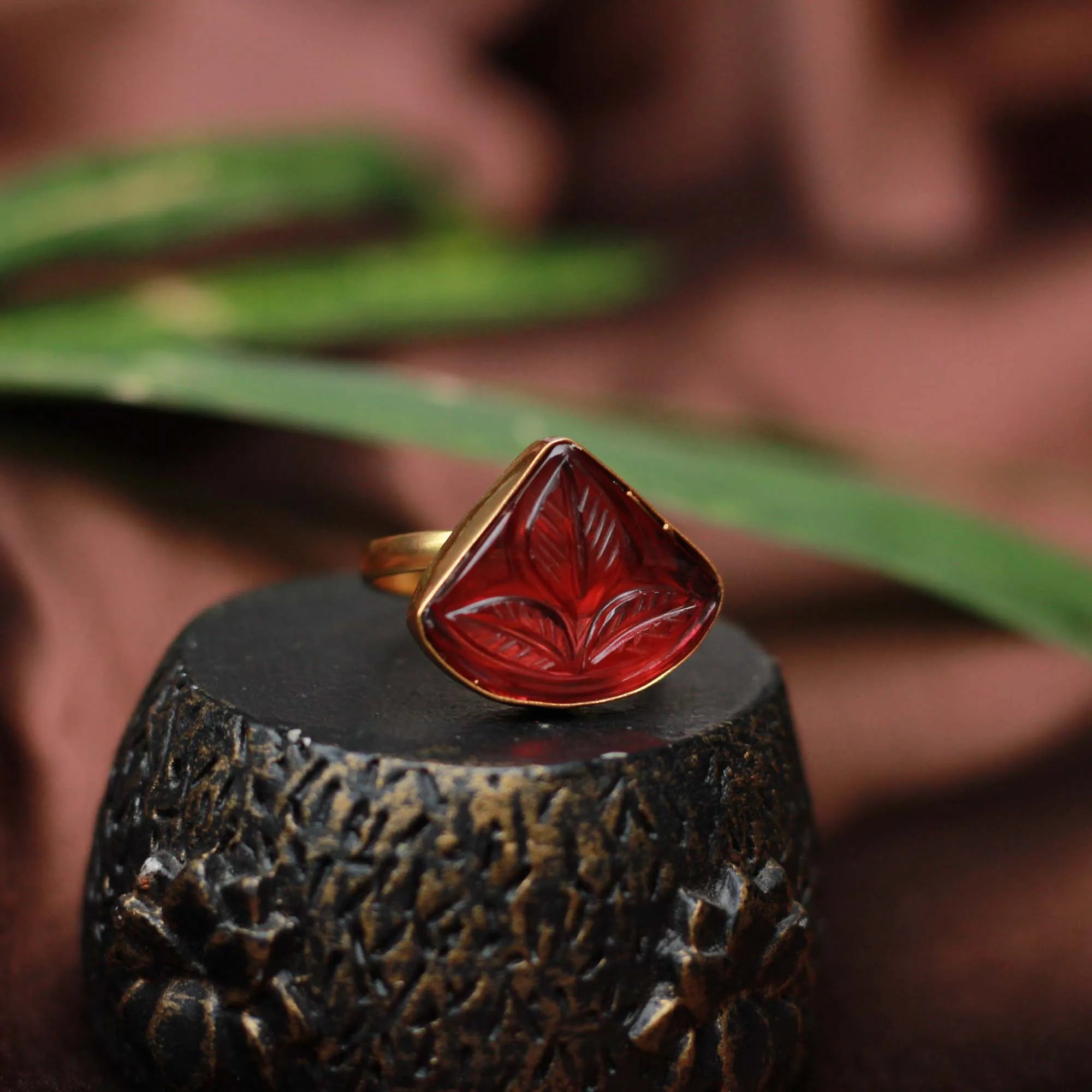 Agira Ring - Red - Rimli Boutique
