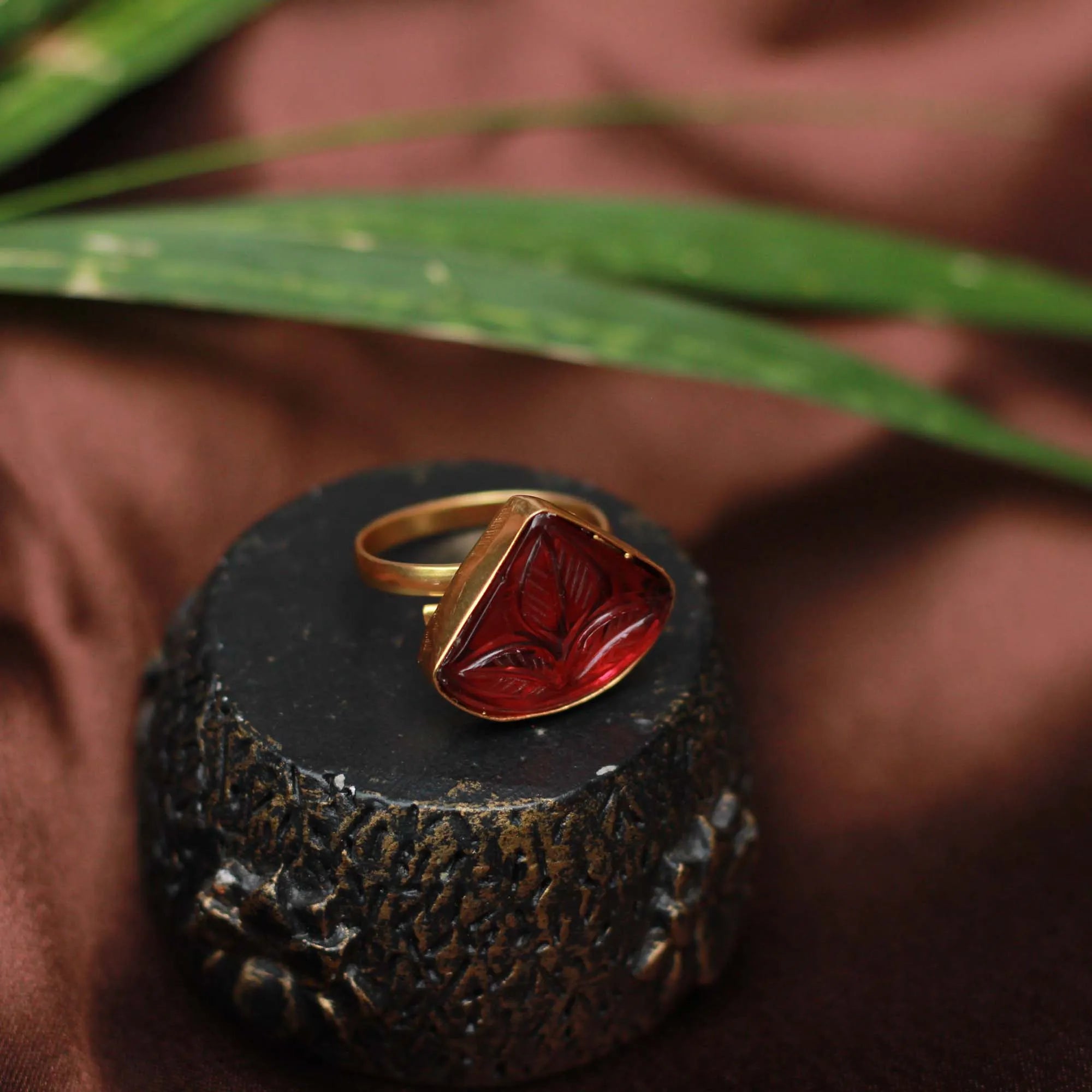 Agira Ring - Red - Rimli Boutique