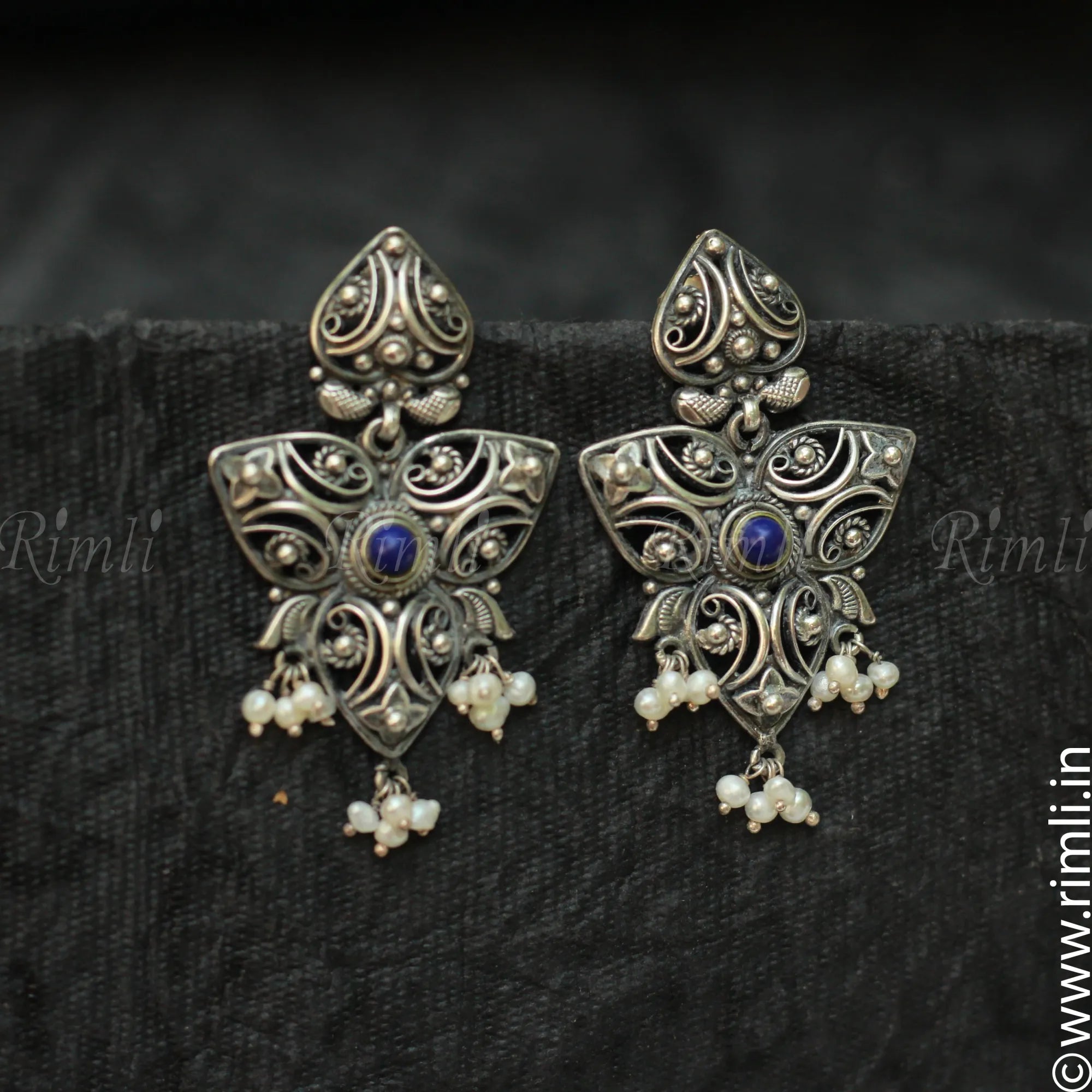 Ethnic Silver Earrings - Rimli Boutique