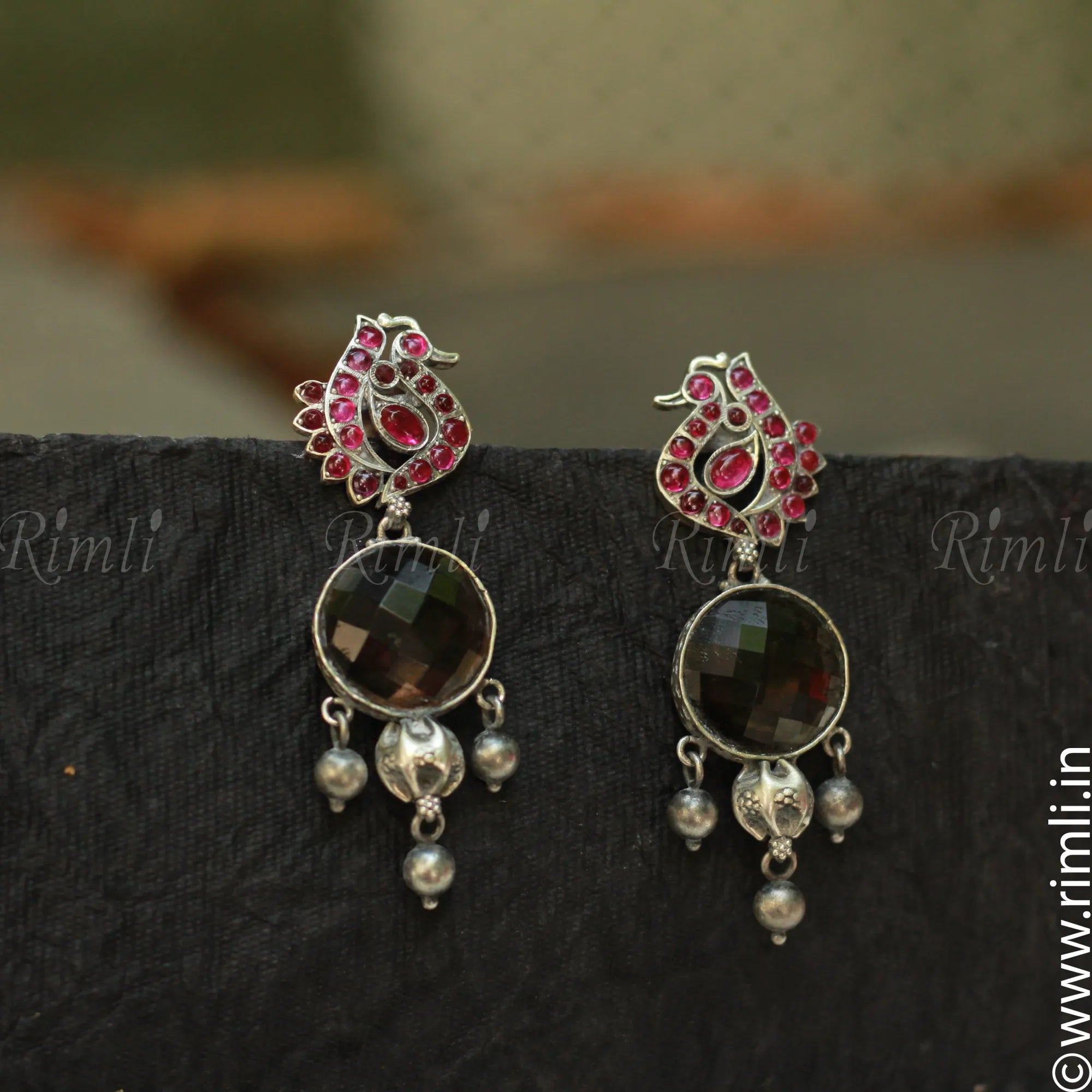 Ethnic Silver Earrings - Rimli Boutique