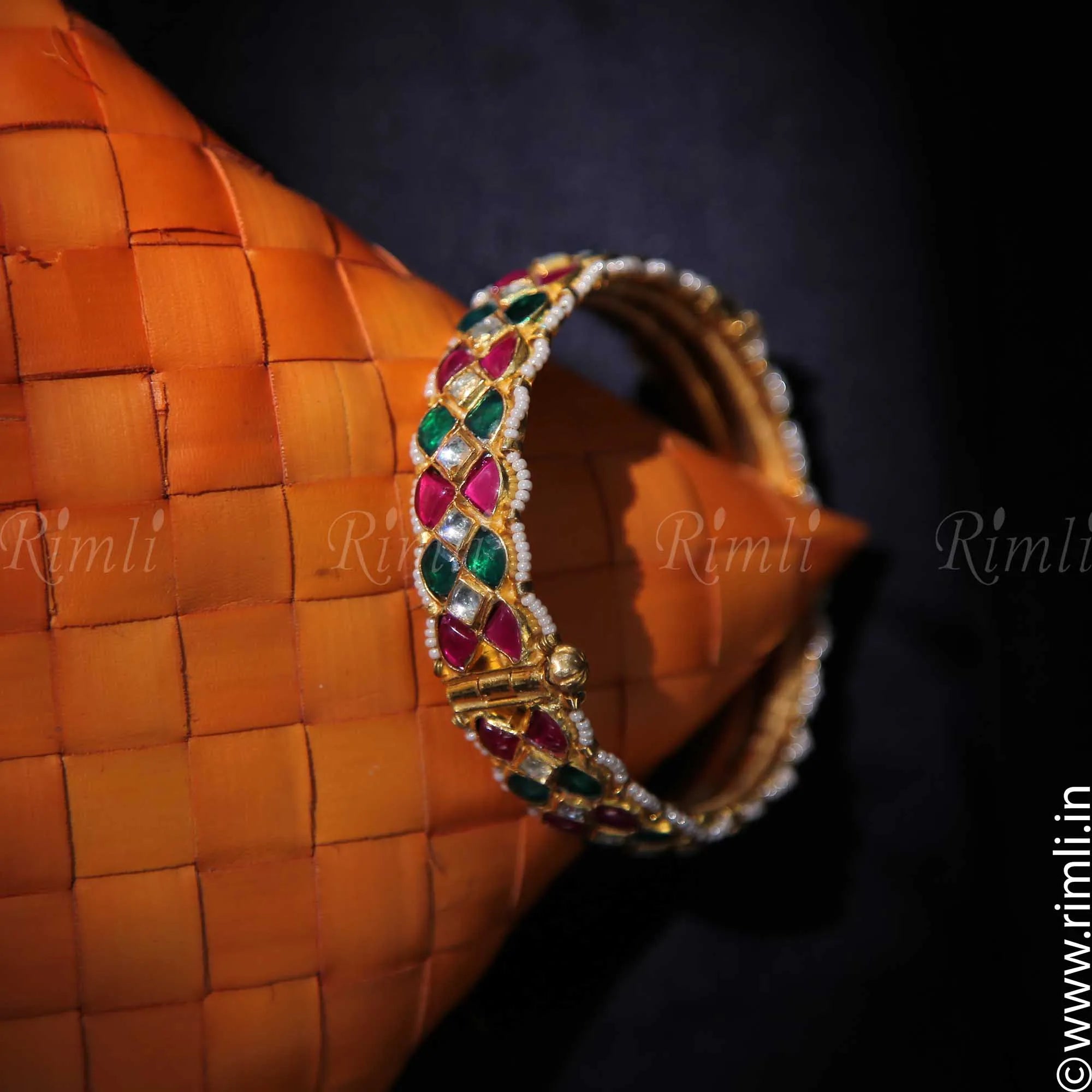Red and Green Bangle - Rimli Boutique
