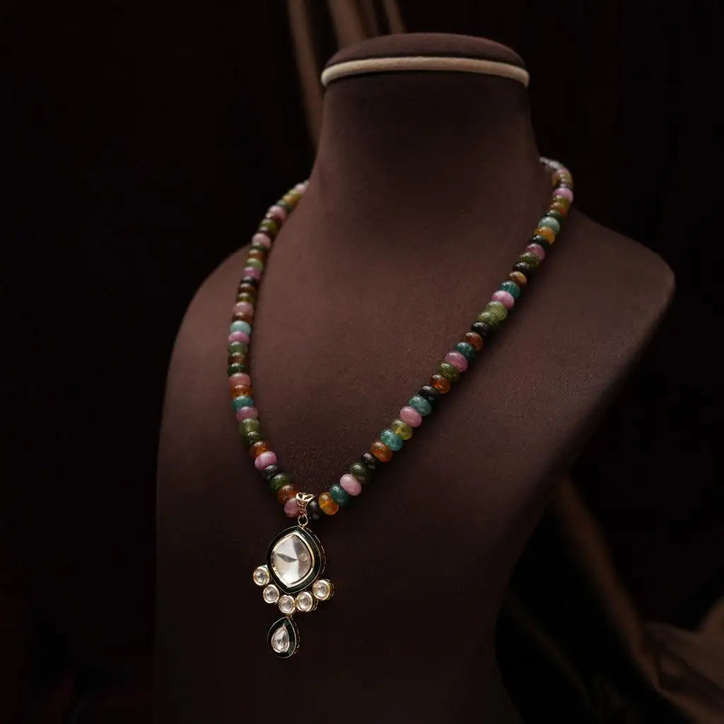 Ijana Beaded Kundan Necklace