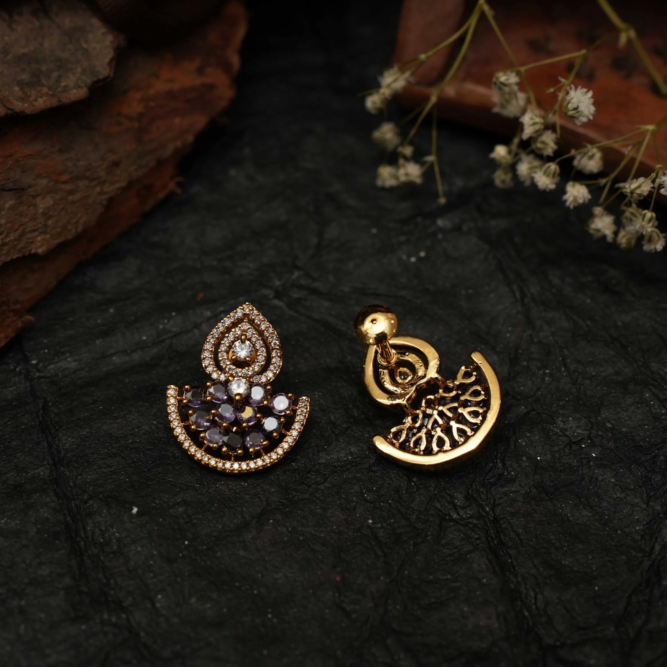 Indira Zircon Ear Stud