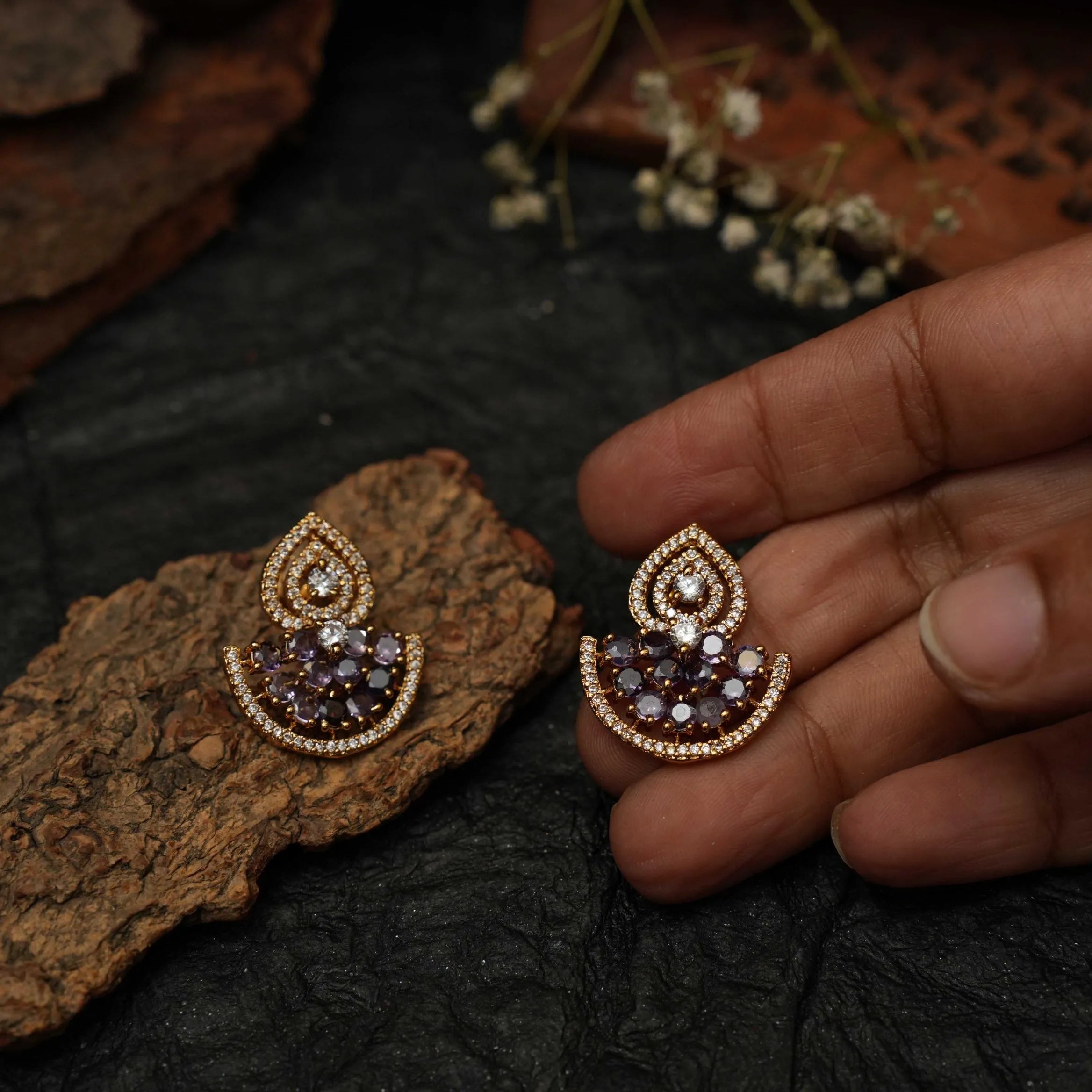 Indira Zircon Ear Stud