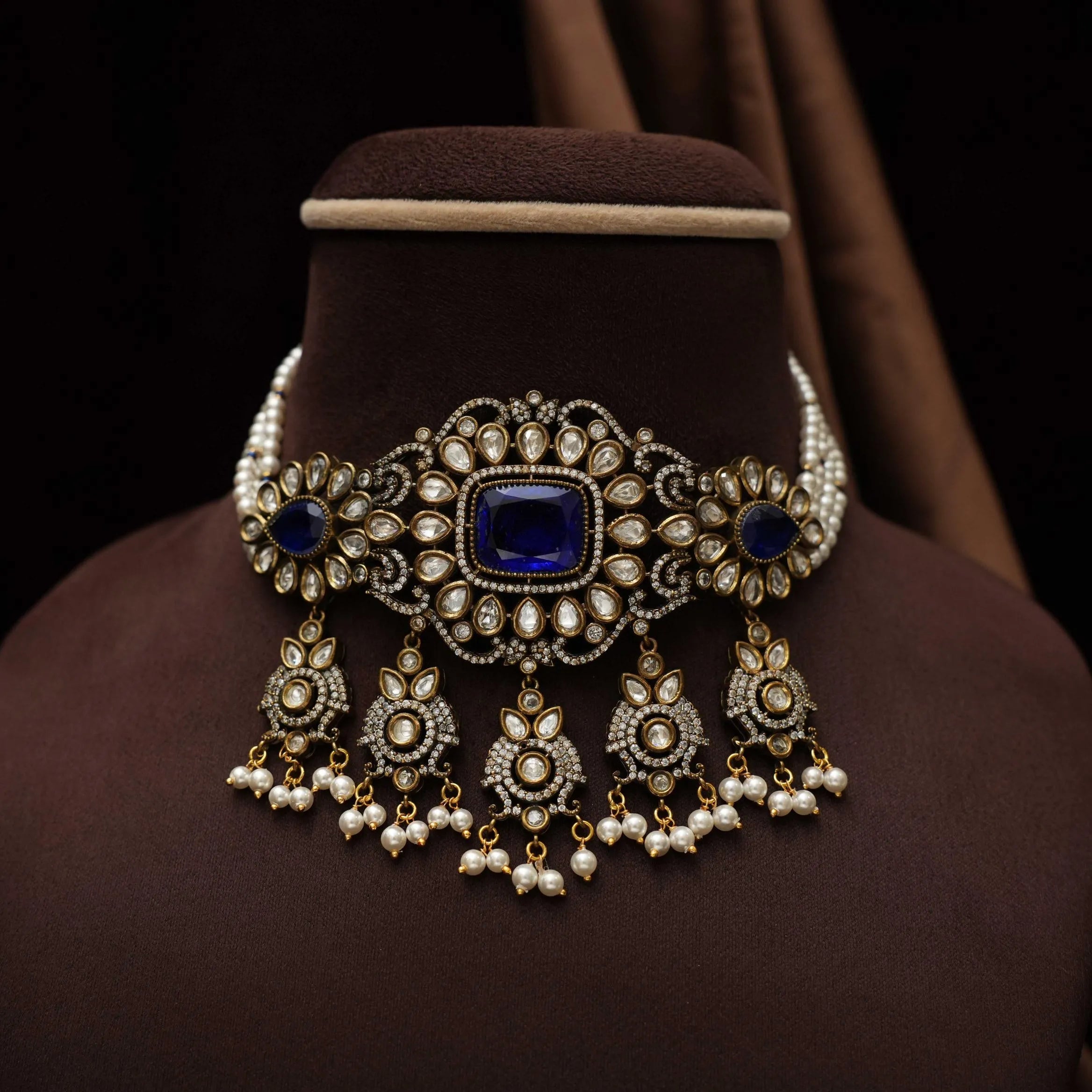 Iraja Victorian Polki Choker